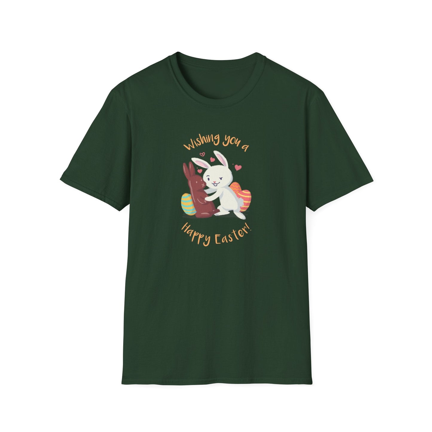 Easter Bunny T Shirt With Easter Signature And Prints Unisex Tee Design For All Occasions