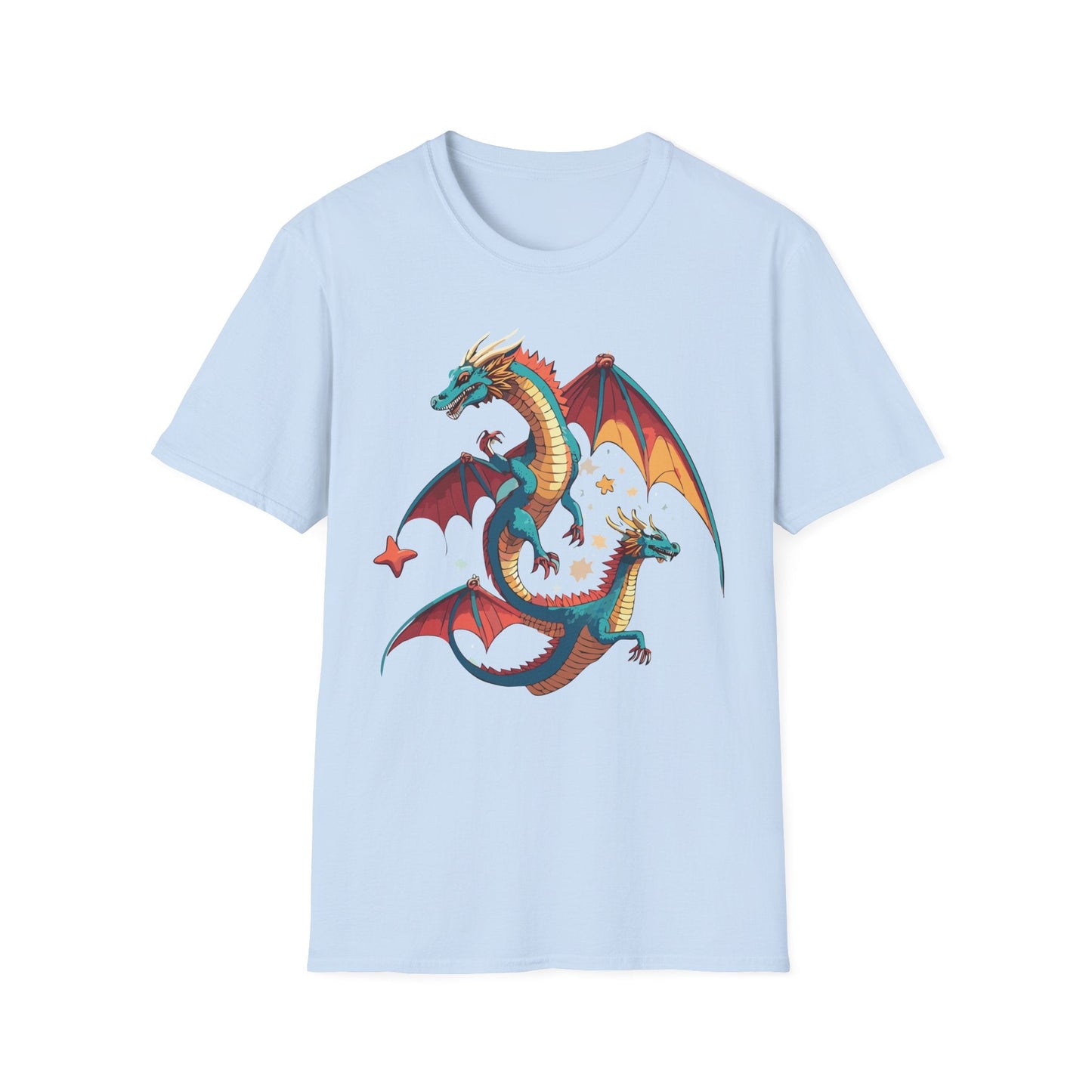 Dragon Graphic Unisex 100 Cotton Tee with Animal Artwork Design 14