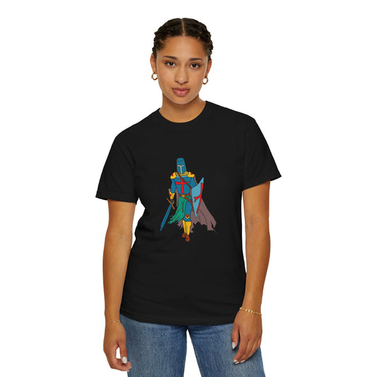 Unisex T-shirt with Knight in Armor