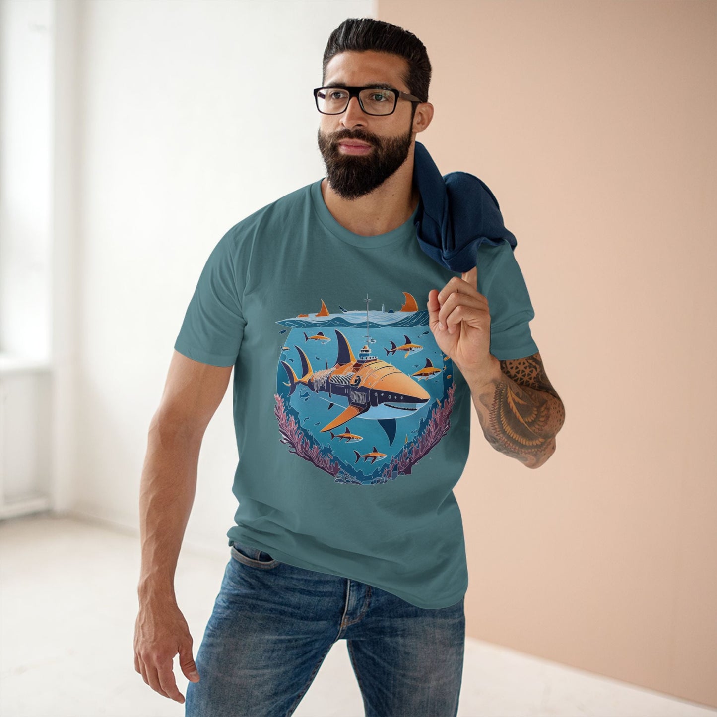 Ocean Coast Graphic Unisex 100 Cotton Staple Tee 12