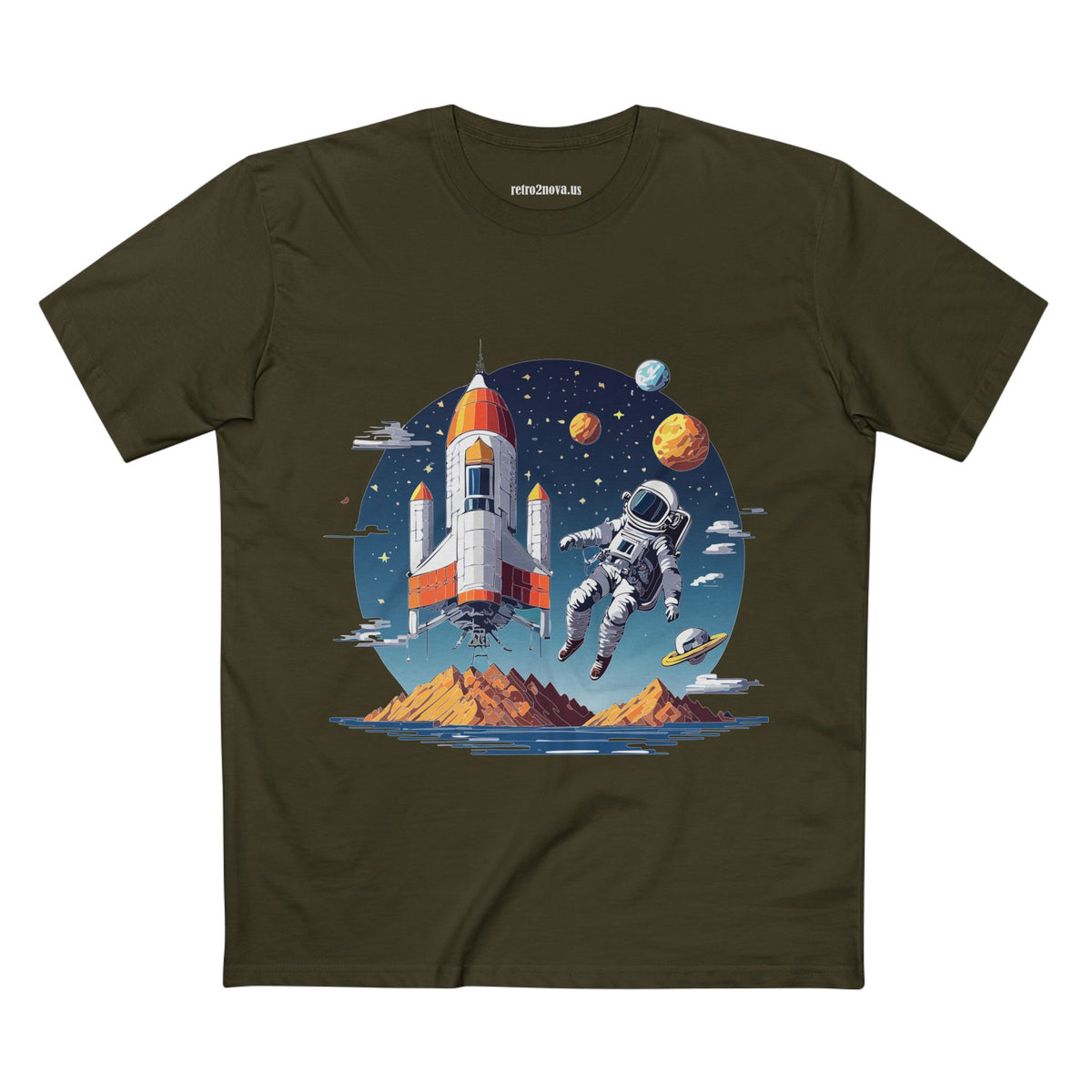 Cosmos Astronaut Graphic Tee Staple Unisex 100 Cotton Tee Shirt - CS-44