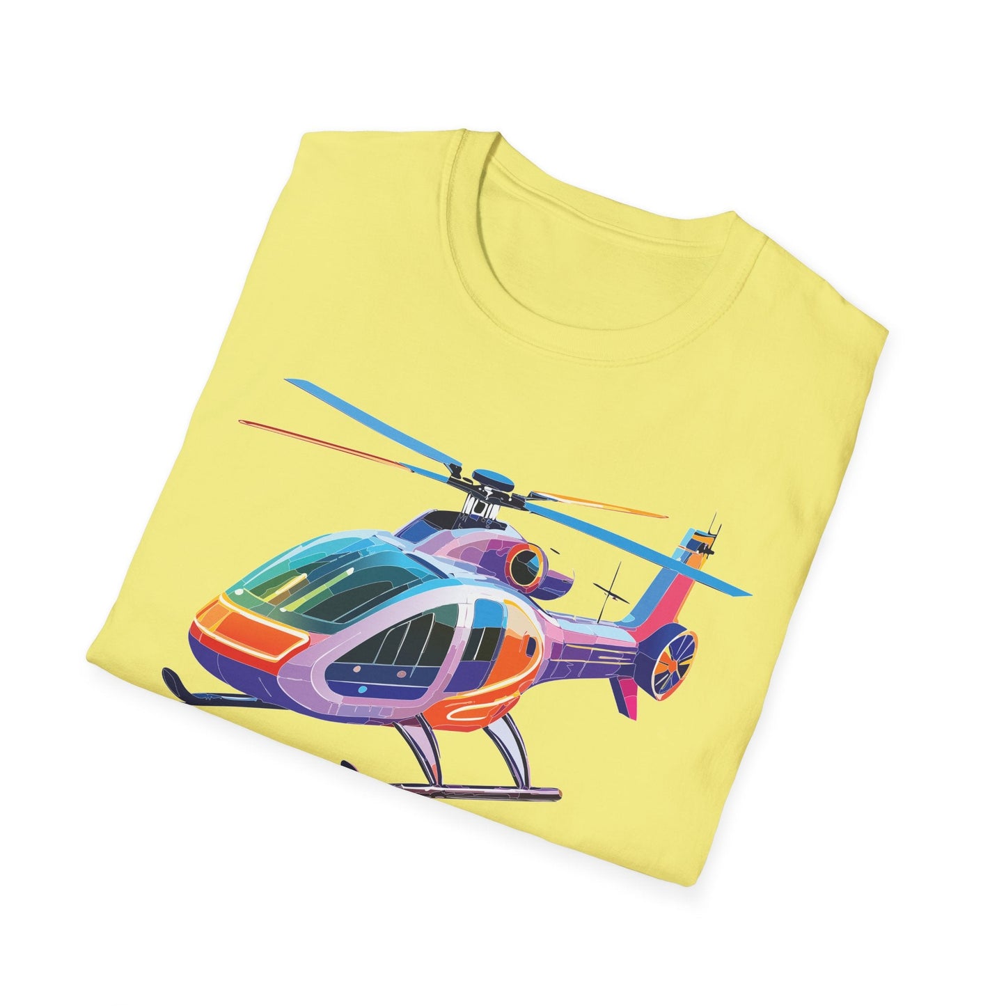 Chopper Helicopter Shirt Unisex T Shirt Softstyle 64000 100 Percent Ring Spun Cotton