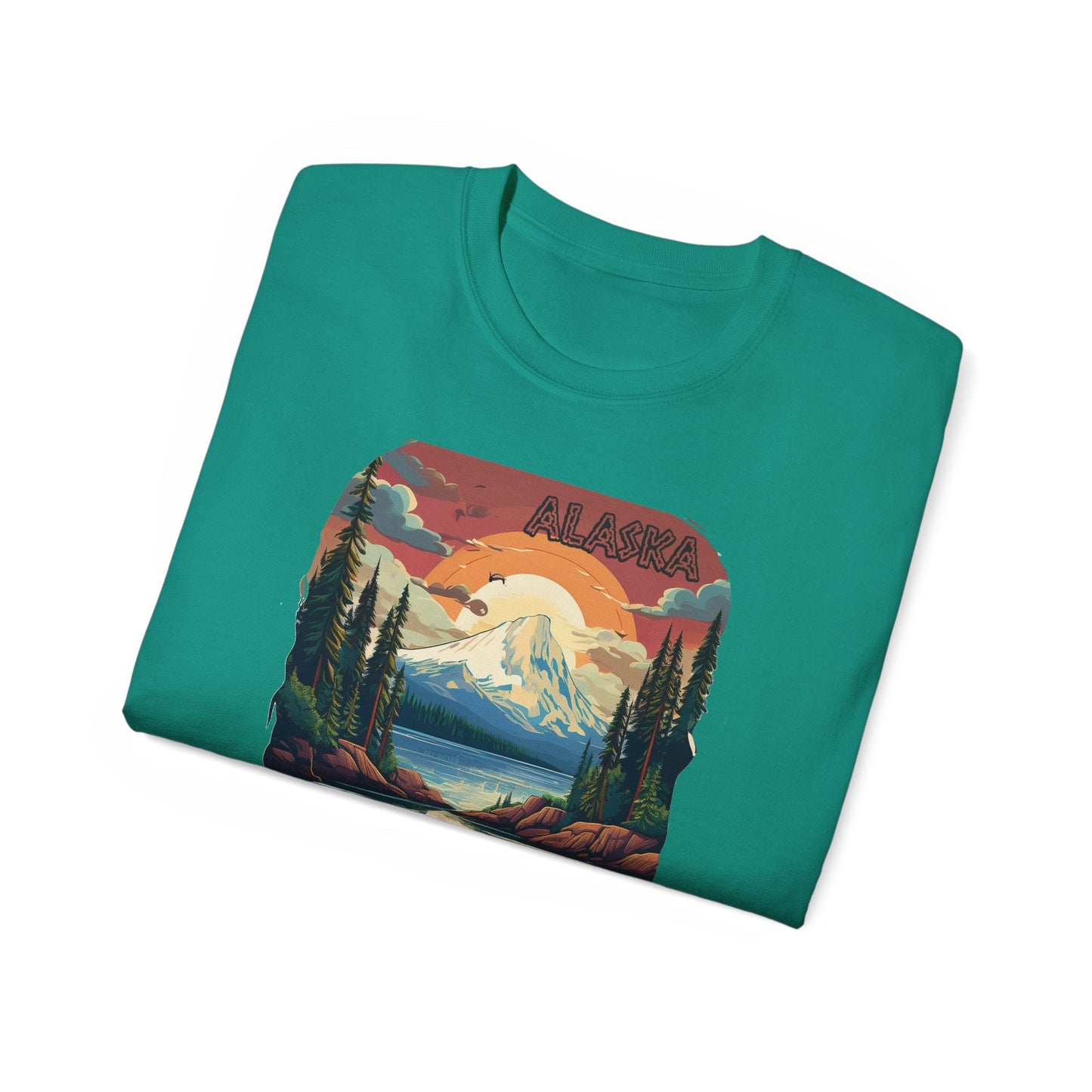 Alaska Graphic Unisex Cotton T‑Shirt 3