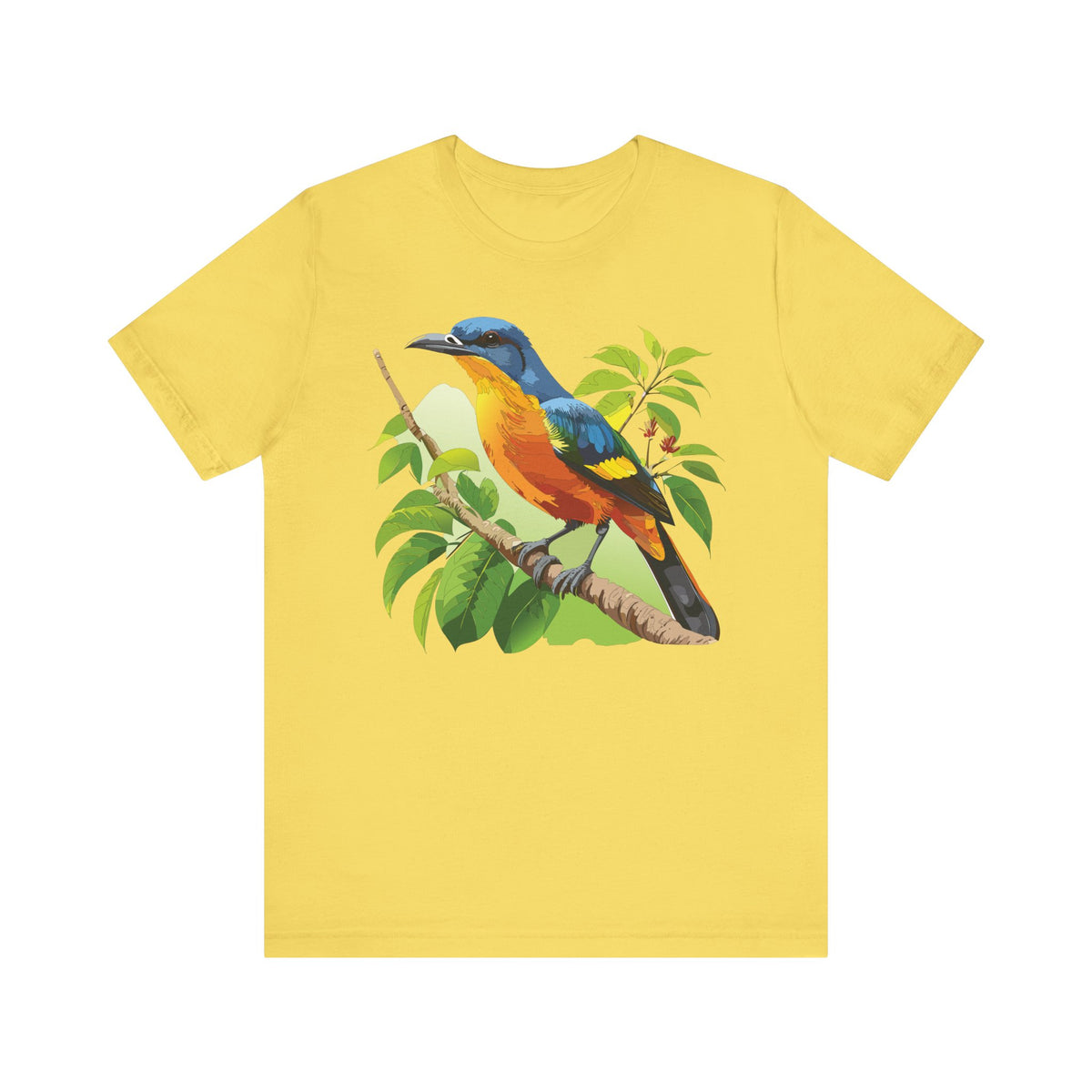 Bird Graphic Unisex Cotton Bella+Canvas Tee with Art Animal Design ab60