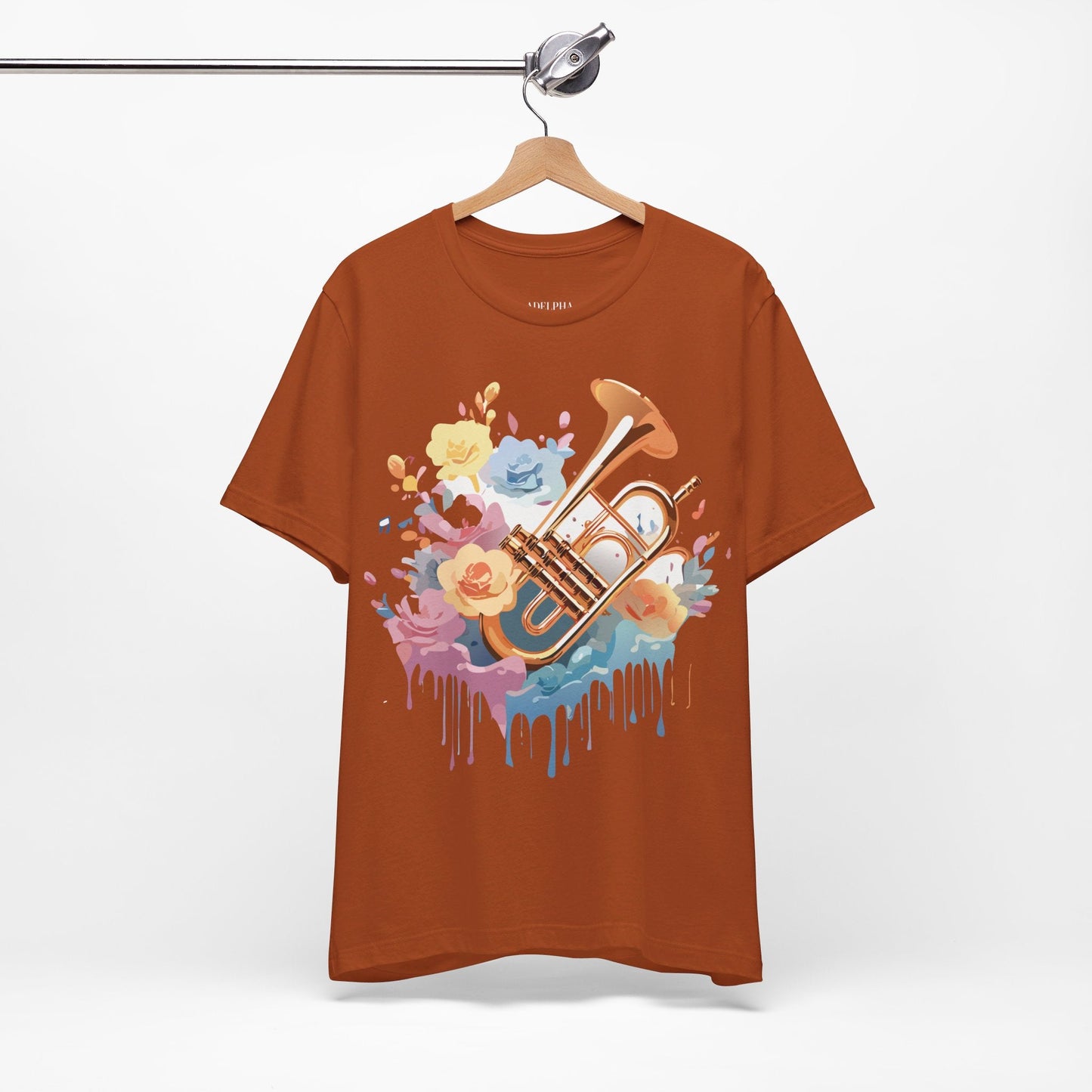 Music T Shirt Unisex Graphic Tee Vintage Artwork Adelpha Short Sleeve Art Design