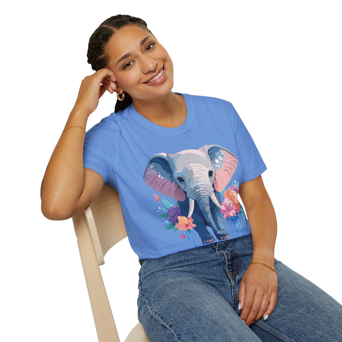 Elephant Graphic T Shirt Unisex Softstyle 64000 Cotton Animals T Shirt For Adults Premium