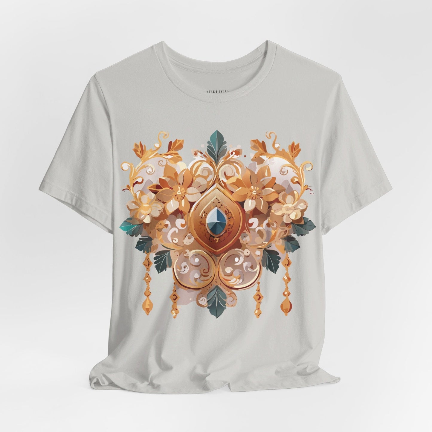 Jewelry Graphic Unisex 100 Cotton Vintage Treasure Art T-Shirt 34