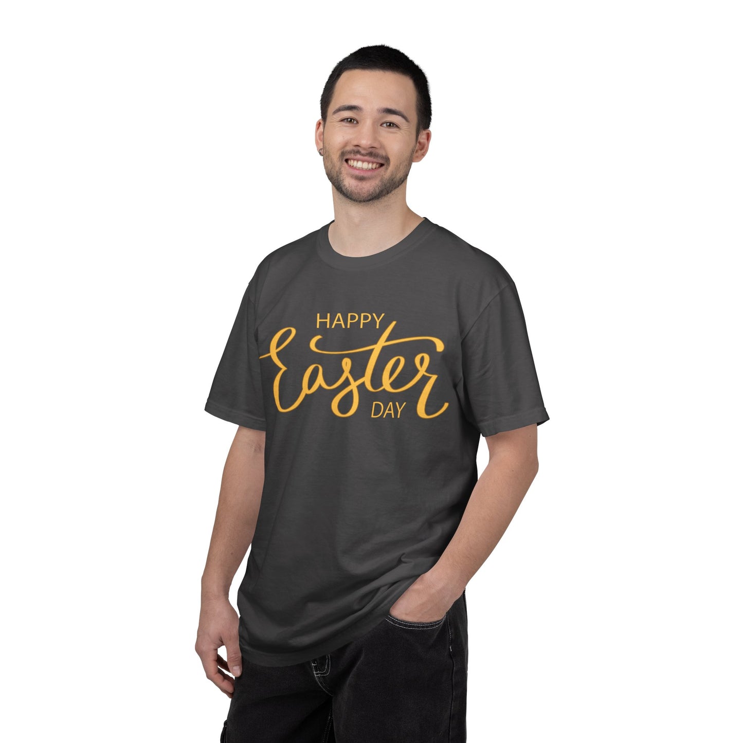 Happy Easter Day T-Shirt, Tee Shirt with Easter Signature, T Shirt with Easter Prints, Tee Shirt with Easter Design