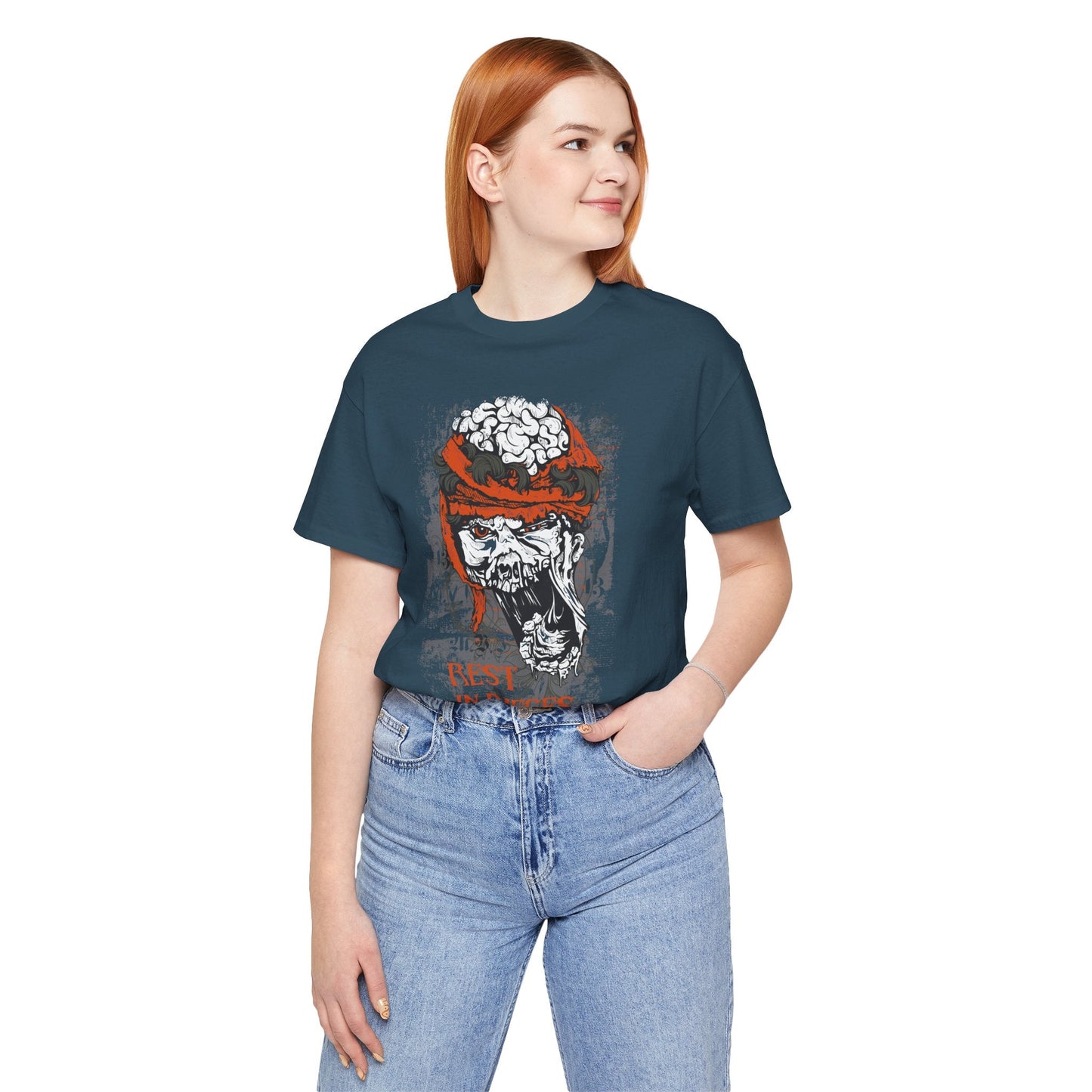 Skull Graphic Unisex Cotton T-Shirt r10