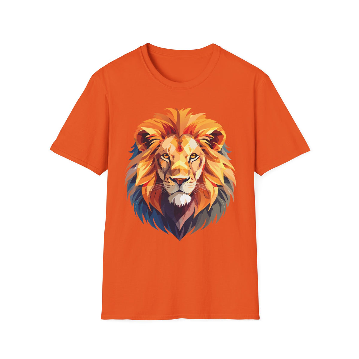 Colorful Geometric Lion T-Shirt | Lion Head Tee