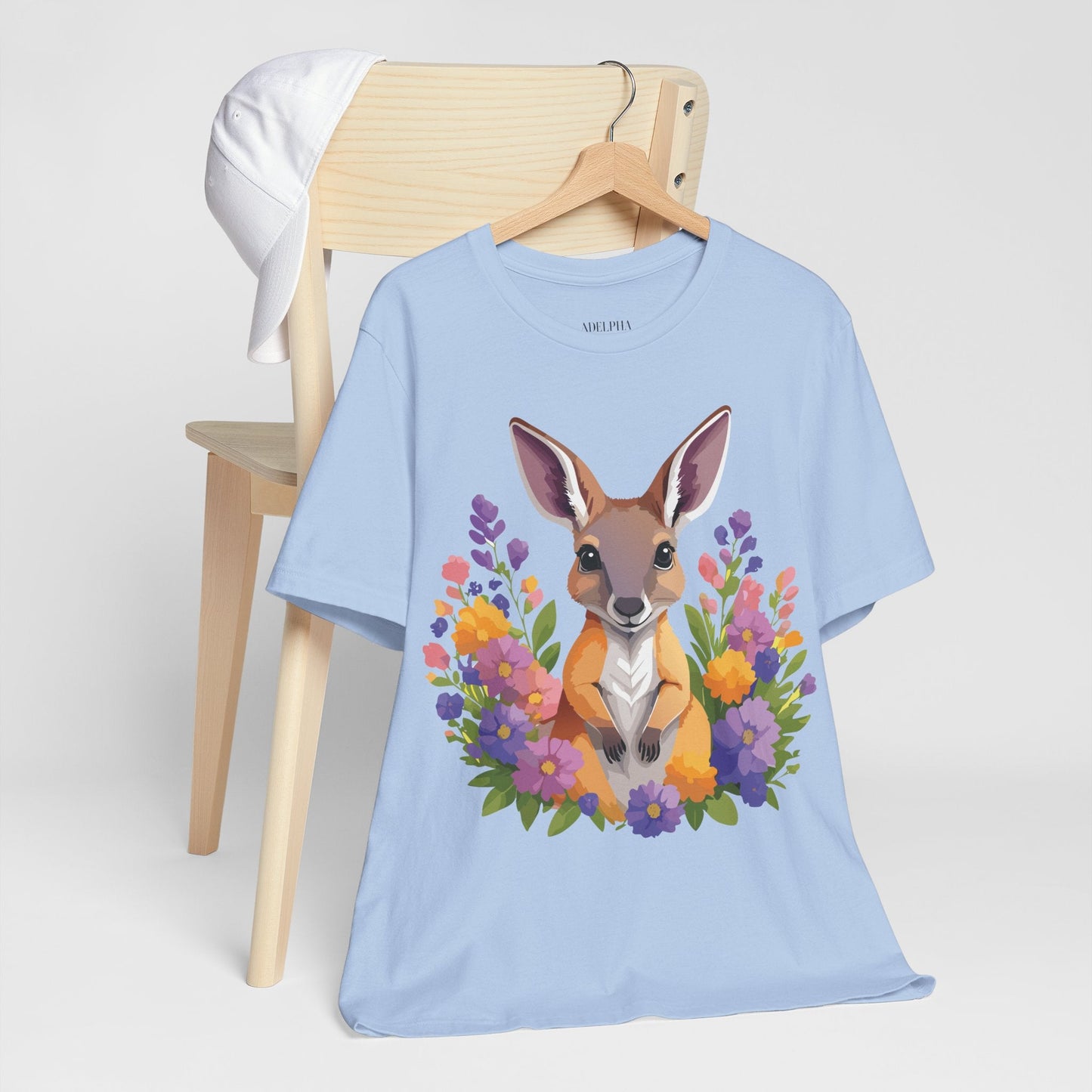 Kangaroo Graphic Unisex 100 Cotton Vintage Animal Artwork Tee 2