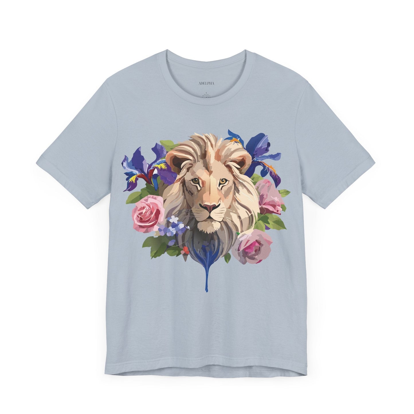 Adelpha Lion Graphic T Shirt Unisex Short Sleeve Art Design Tee Vintage Inspired