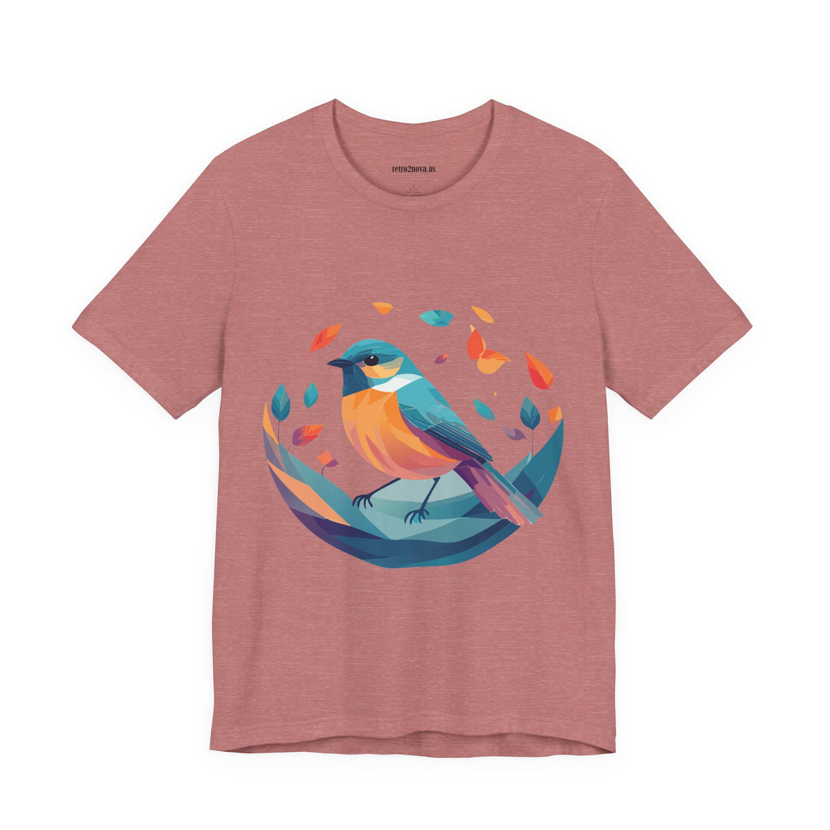 Bird Graphic Unisex Cotton Bella+Canvas Tee with Animal Design ab6
