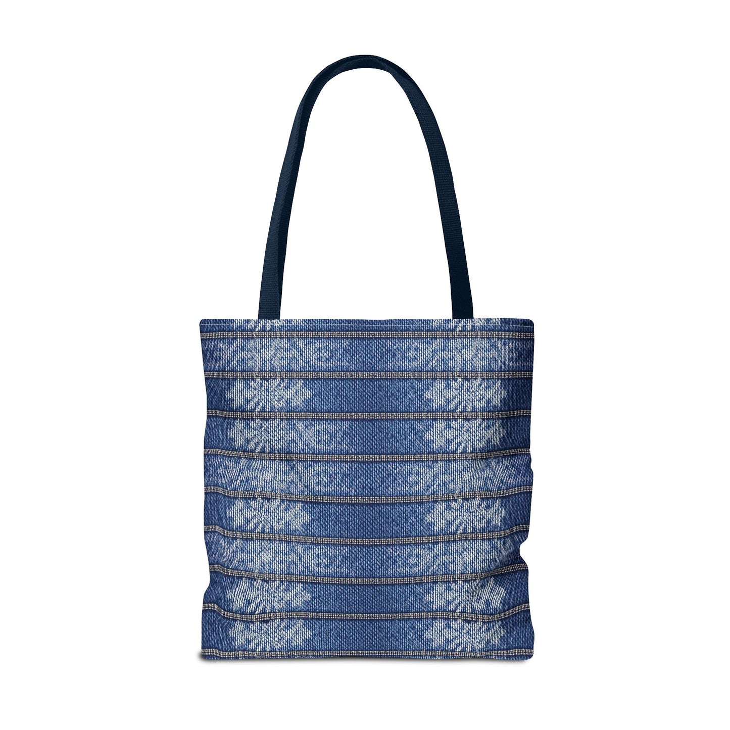 Denim Fabric Imitation Print Unisex Canvas Bag Poly Spun 3 Sizes Tote Bag 113