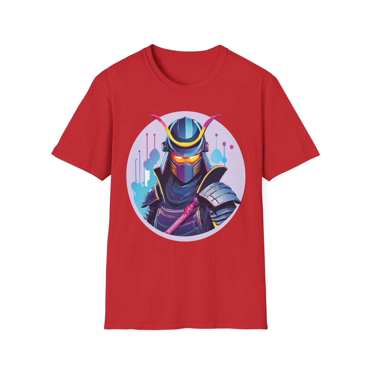 Unisex Samurai Shirt Gildan Softstyle Tee Hundred Percent Ring Spun Cotton Comfort