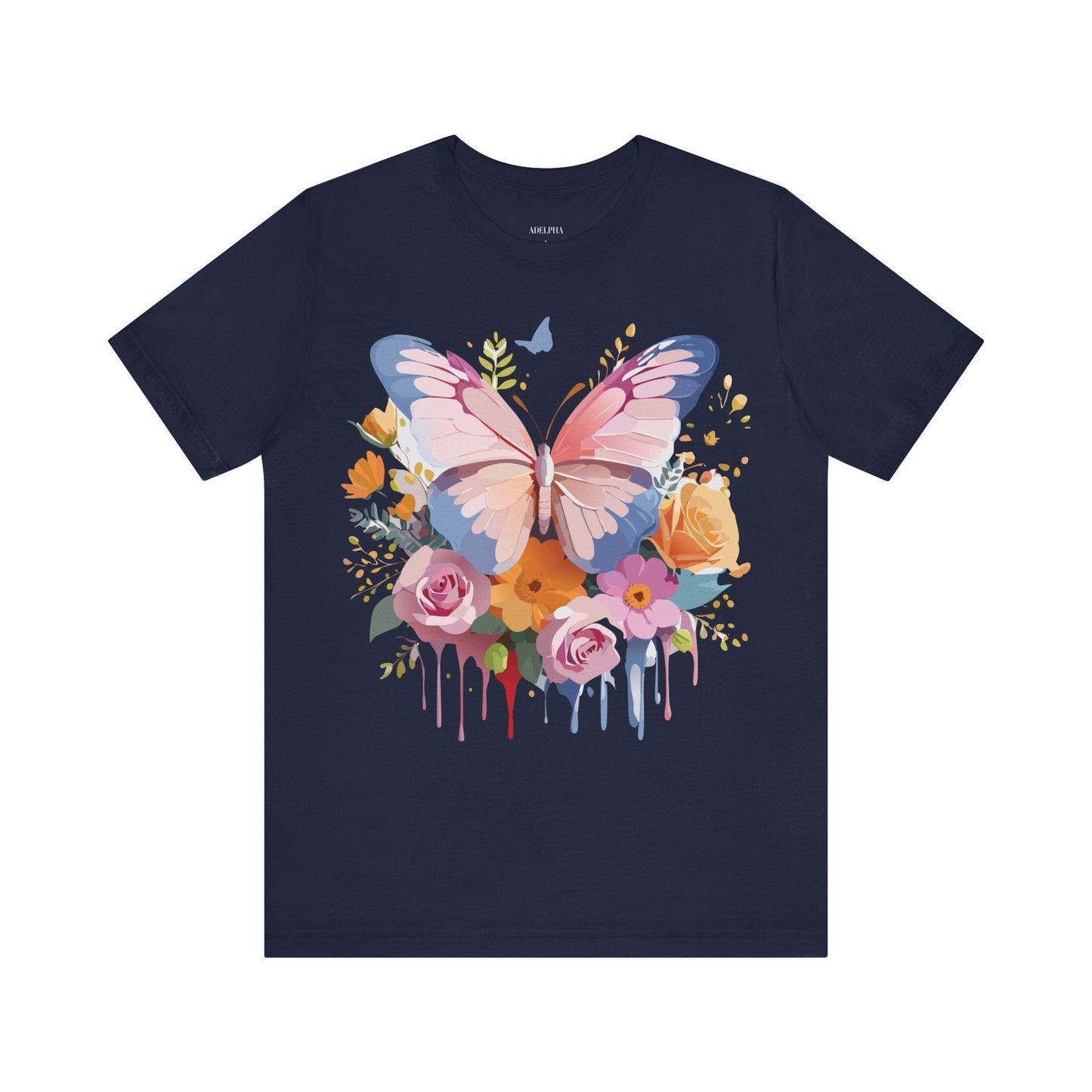 Butterfly Graphic Tee Unisex Short Sleeve Jersey Shirt By Adelpha