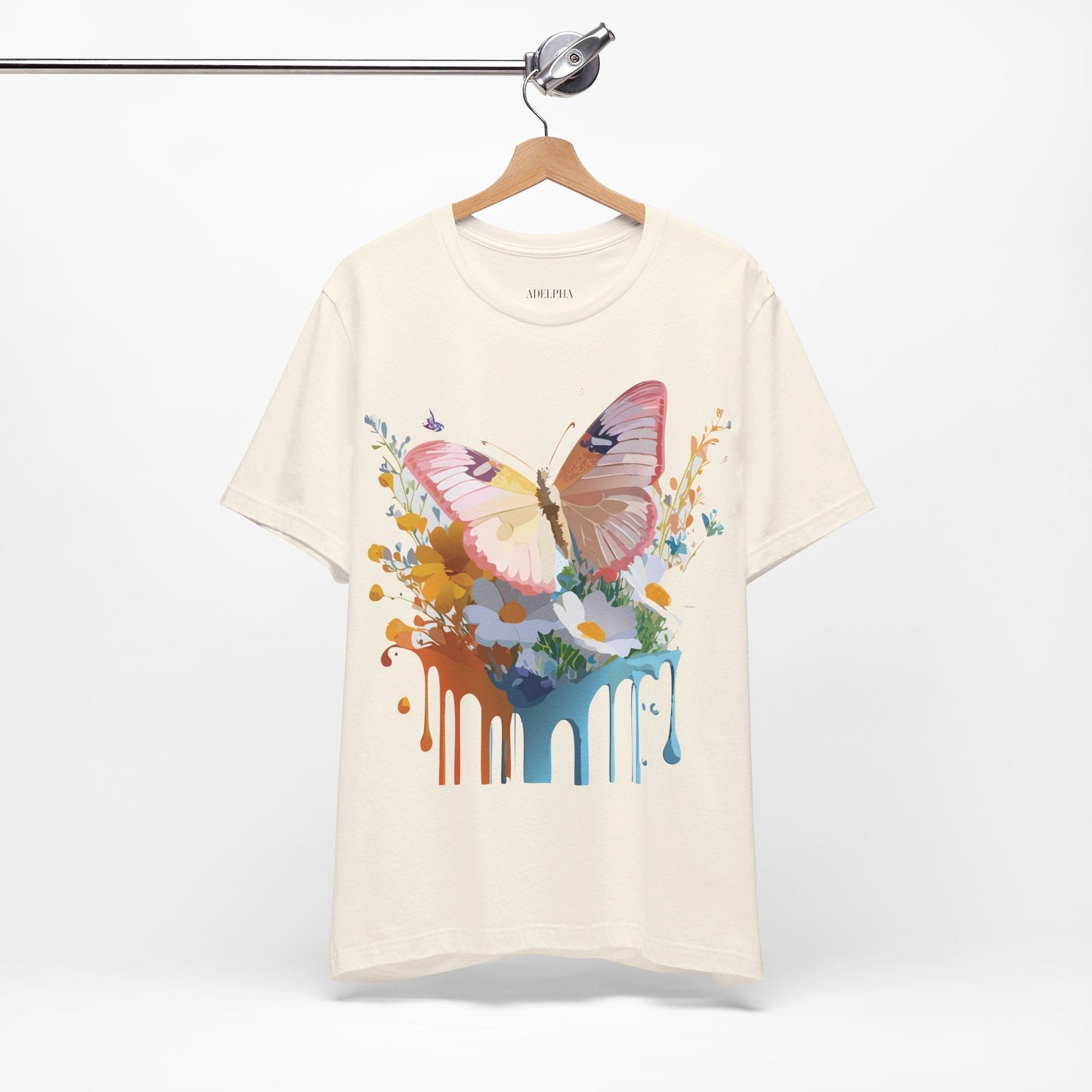 Butterfly Graphic Tee Unisex Short Sleeve Art Design By Adelpha