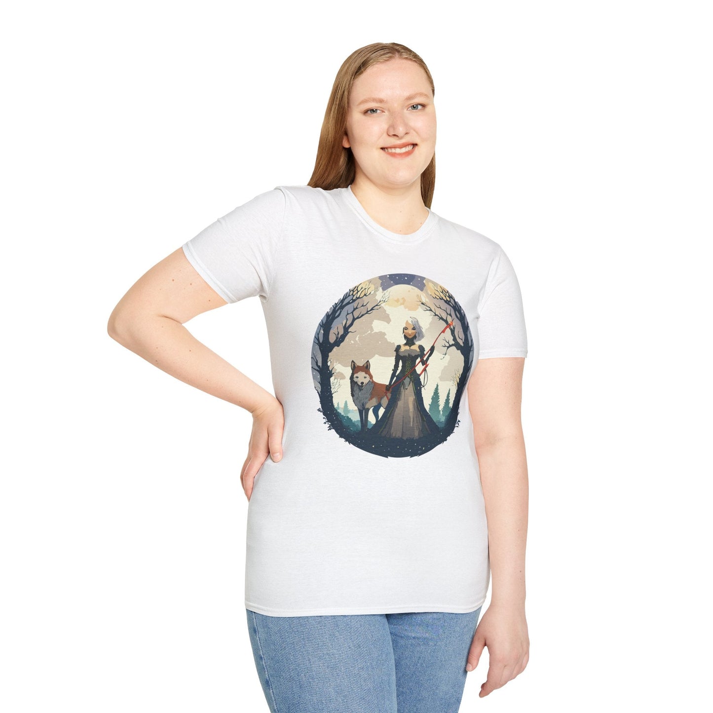 Womens Graphic T Shirts Ladies Art Design Tee Unisex Softstyle Cotton Tee Everyday Comfort