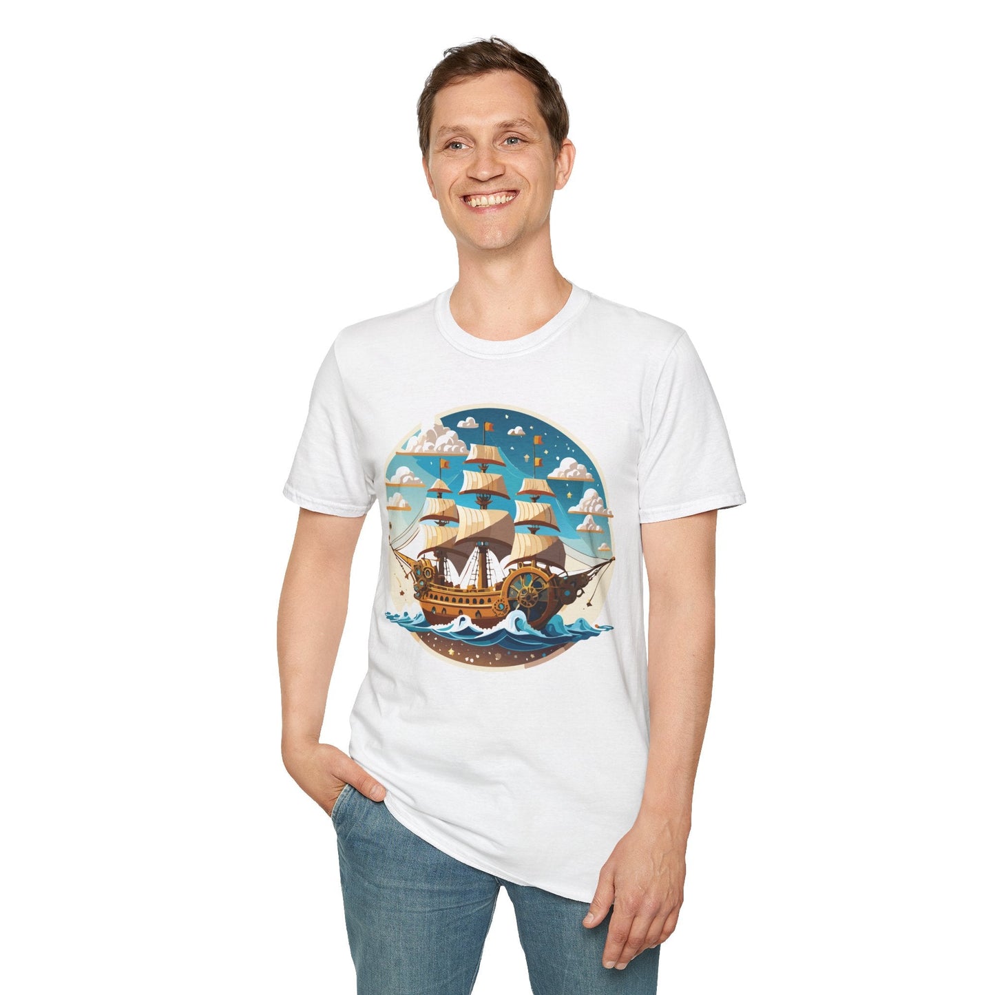 Ship T Shirts Frigate T Shirts Vessel Tee Shirt Unisex Gildan Softstyle 64000 Premium