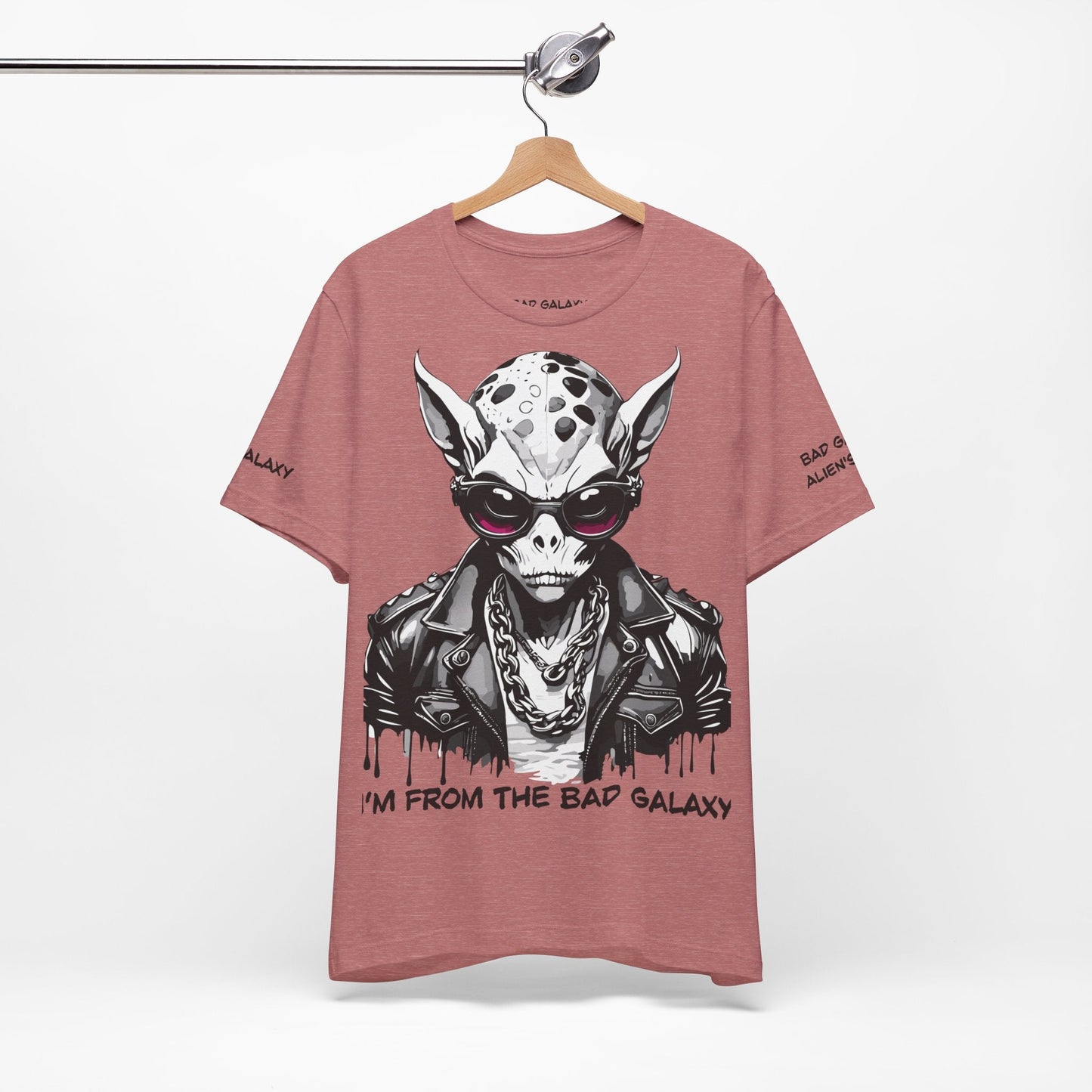 Alien Tee Shirt From Bad Galaxy 100 Cotton Made To Order With Eco Friendly Inks USA