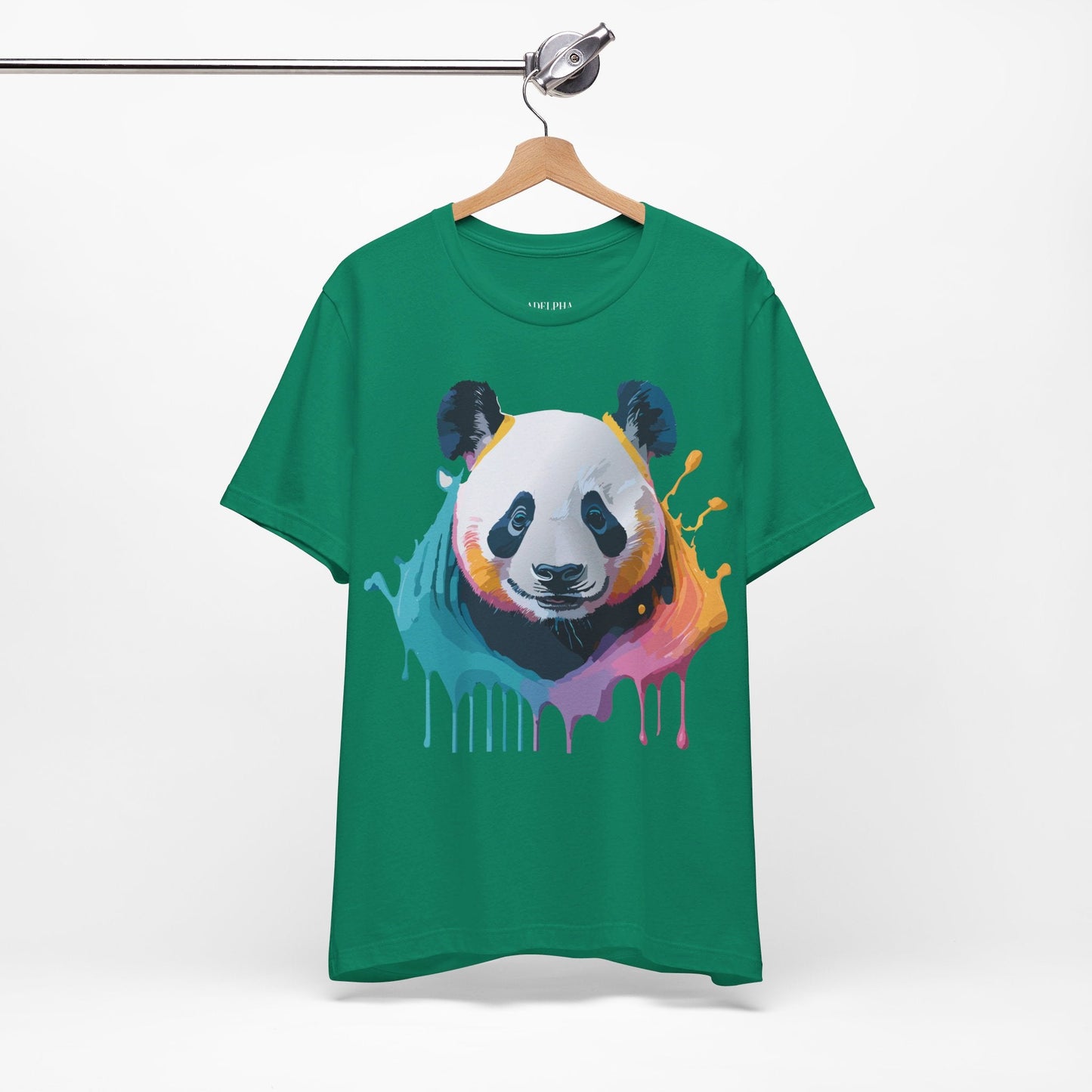 Panda Graphic T Shirt Unisex Jersey Short Sleeve Vintage Inspired Art Tee by Adelpha