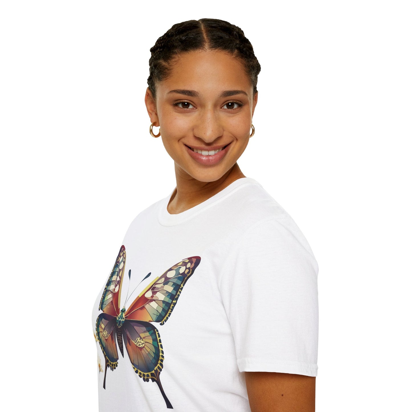 Unisex Butterfly Monarch Shirt Softstyle Tee Gildan 64000 Short Sleeve For Everyday Comfort