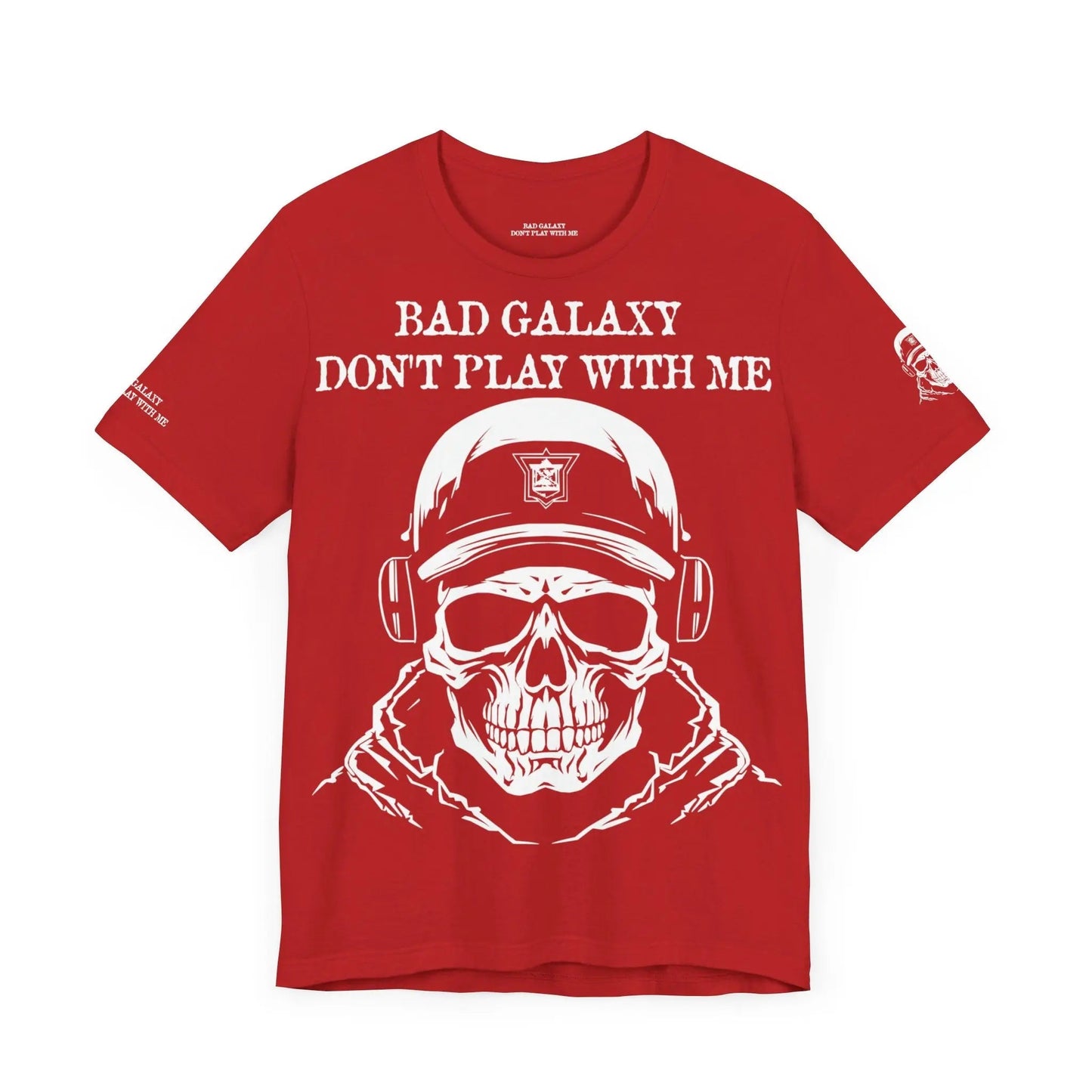 Bad Galaxy Skull T Shirt Made To Order 100 Percent Cotton Eco Friendly Inks USA Designed