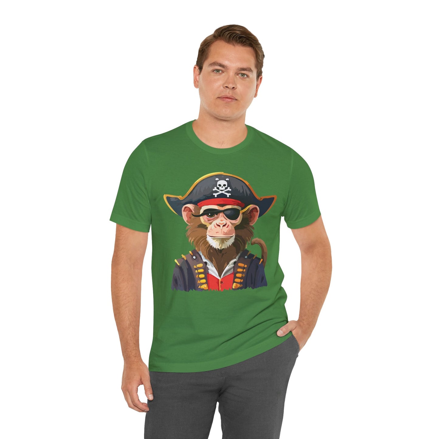 Unisex Animal Design Tee Shirt With Wild Animals Art Print Gildan Softstyle 64000