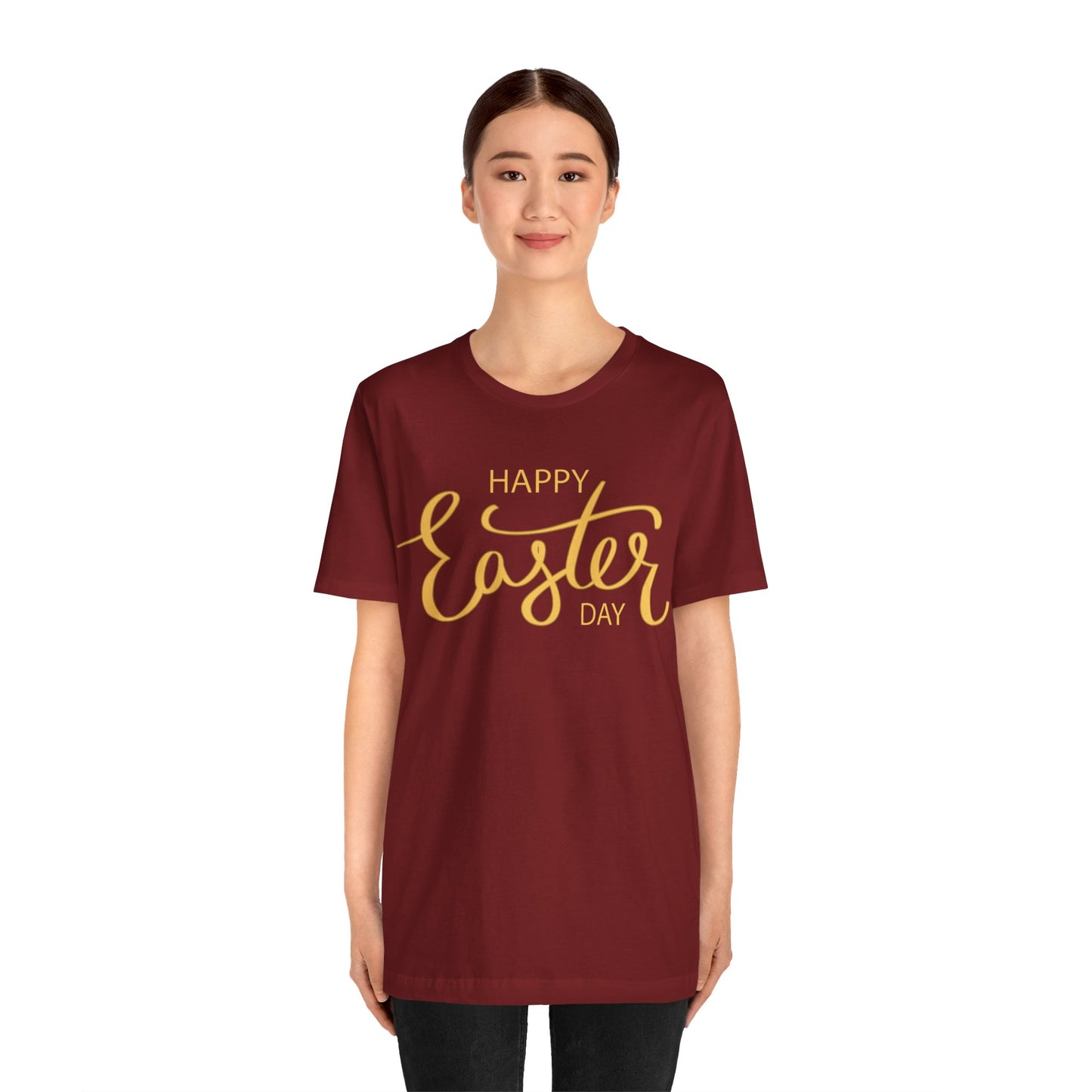 Unisex Cotton Tee Shirt with Easter Prints