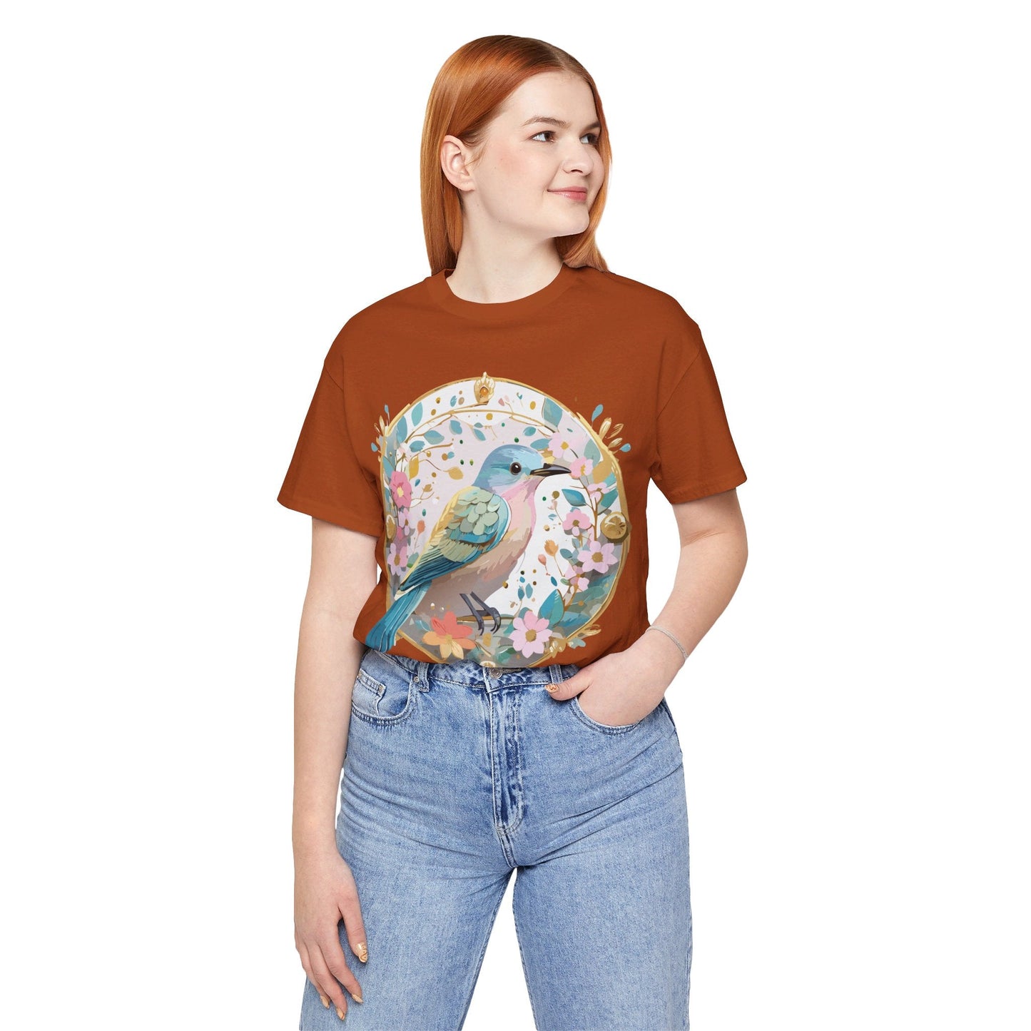 Adelpha Medallion Graphic T Shirt Unisex Short Sleeve Vintage Inspired Artwork Tee