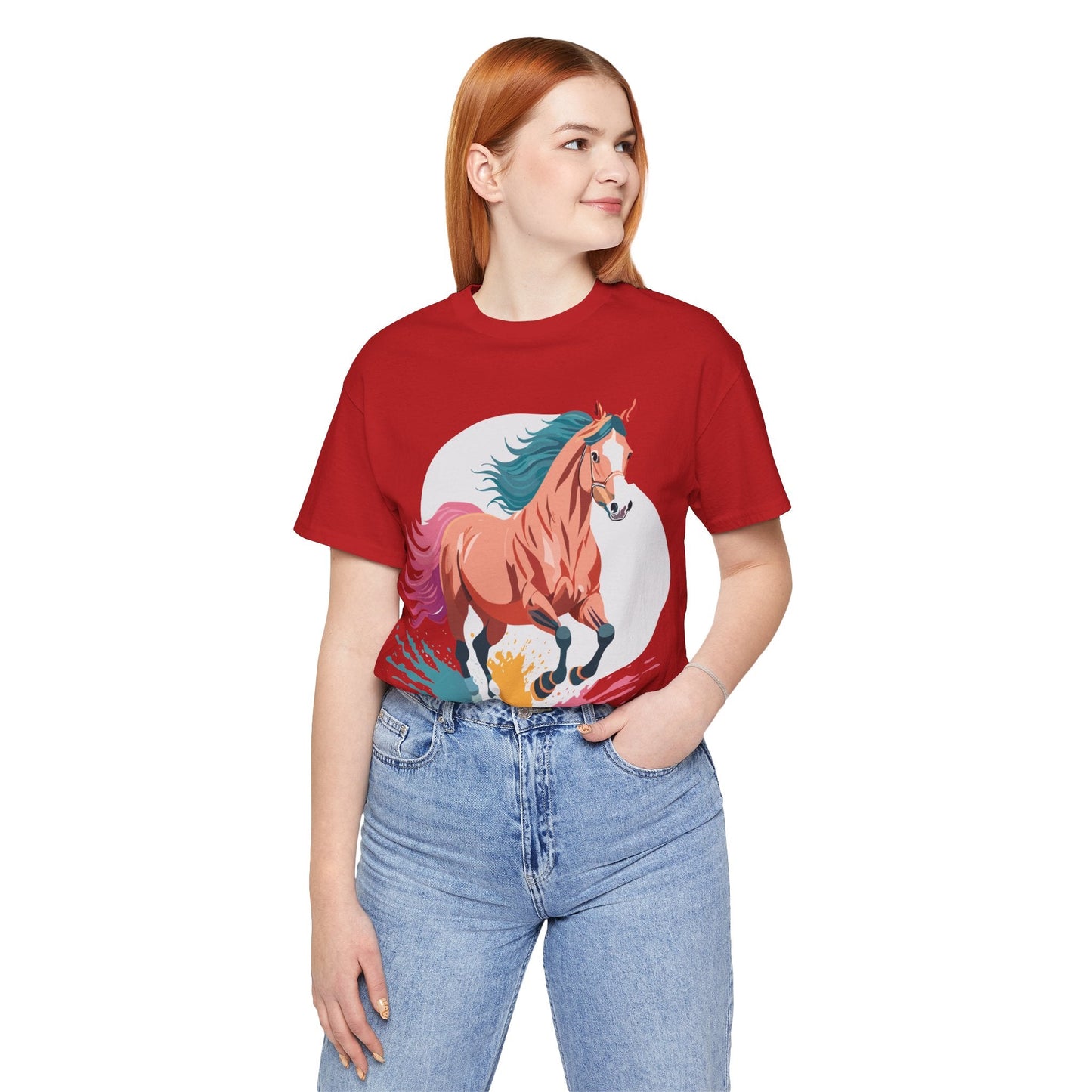 Horse Graphic T Shirt Unisex Adelpha Vintage Inspired Art Design Tee For Everyday Wear