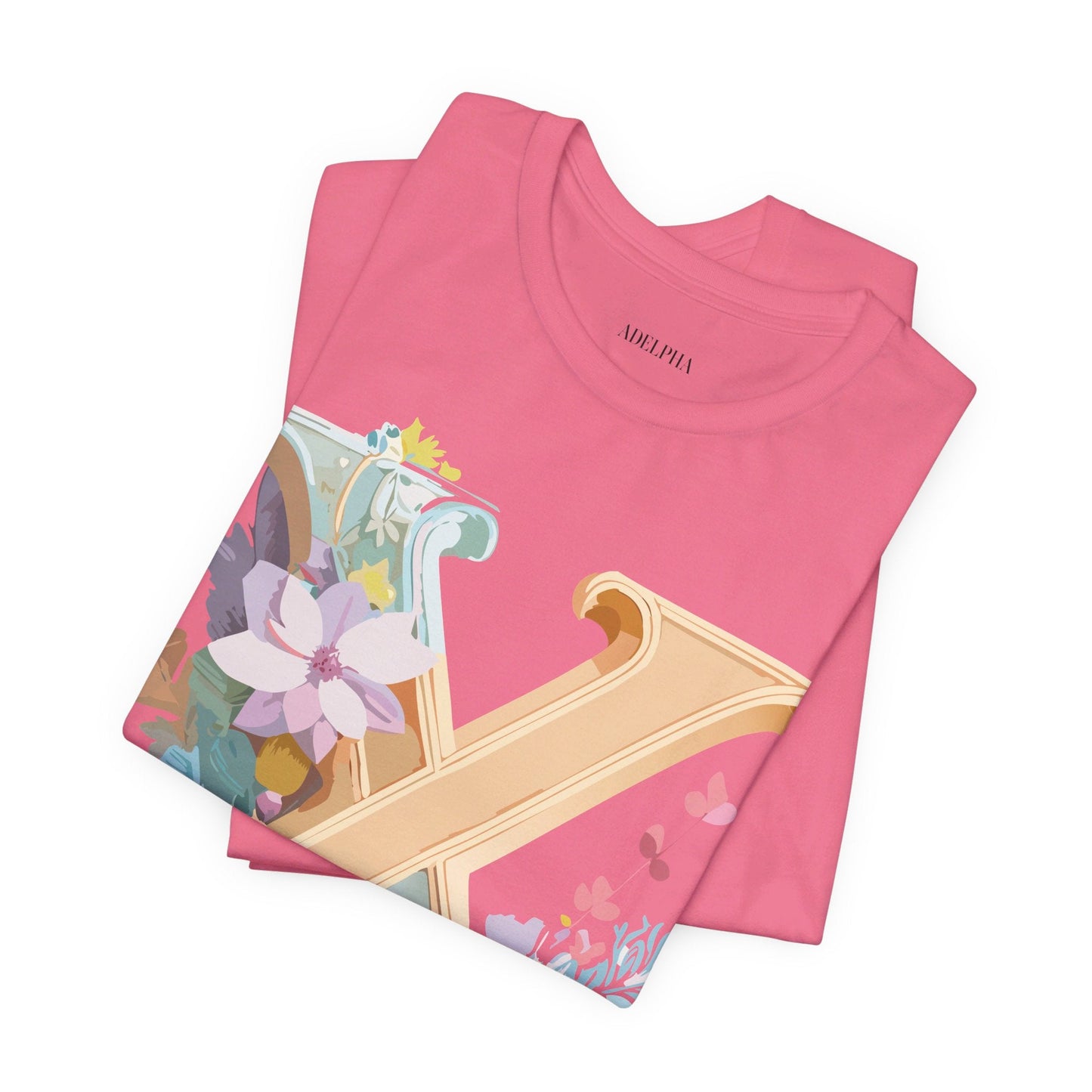 Letter X Unisex Graphic Tee Vintage Inspired Artwork Short Sleeve Edition