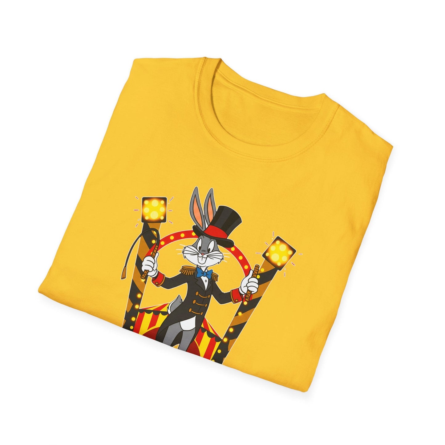Bugs Bunny T Shirt Unisex Cartoon Tee Gildan Softstyle 64000 Tee Comfort Cotton Fabric