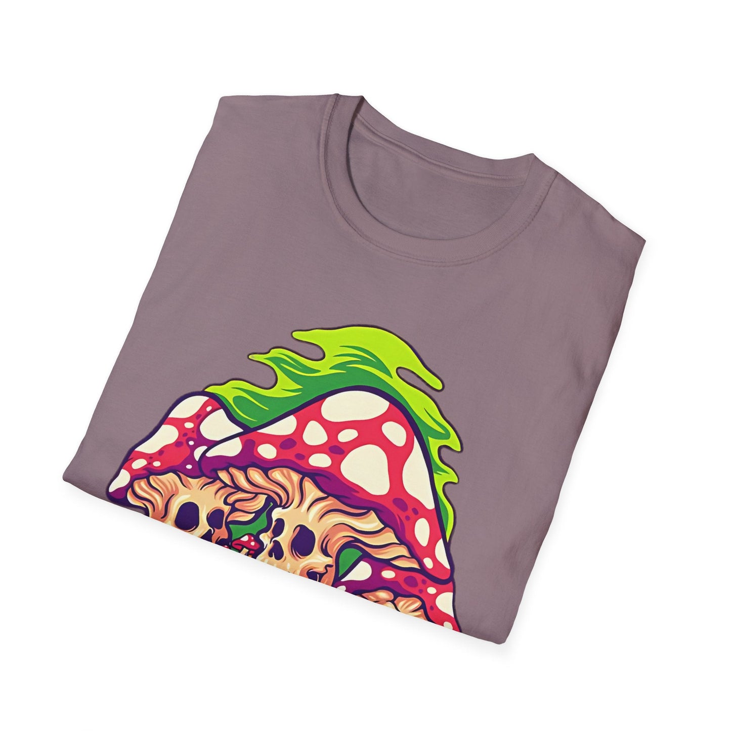 Funny Mashroom Graphic Unisex Softstyle Cotton With Cartoon Illustration Design 29