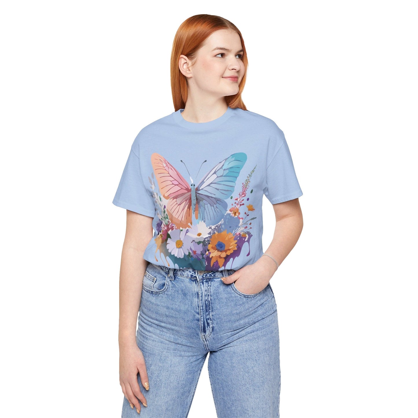 Butterfly Graphic T Shirt Unisex Adelpha Artwork Tee Vintage Style