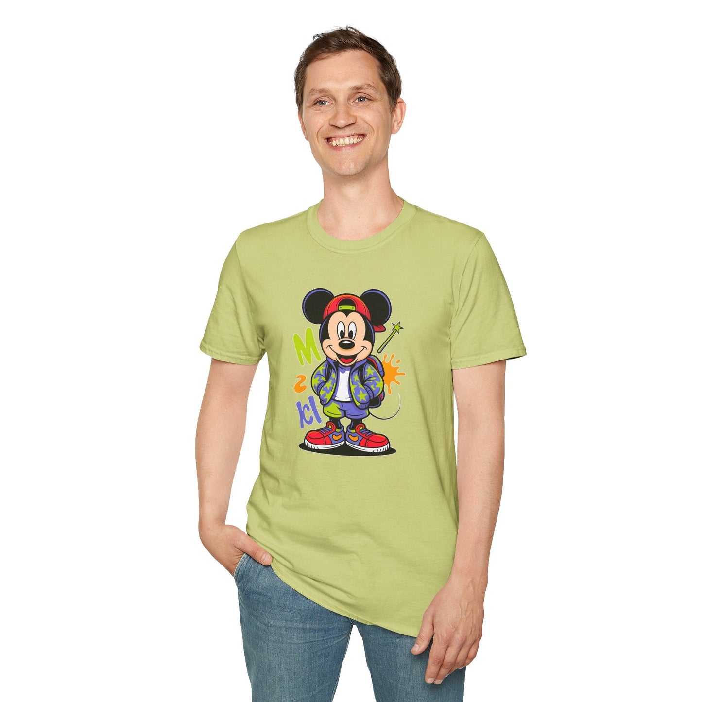 Cartoon T Shirt With Animation Design Unisex Gildan Softstyle 64000 Tee For Funny Animals