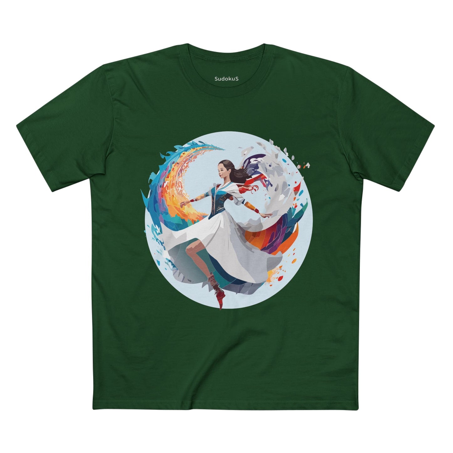 Dancer Graphic Unisex 100 Cotton Staple Tee 18
