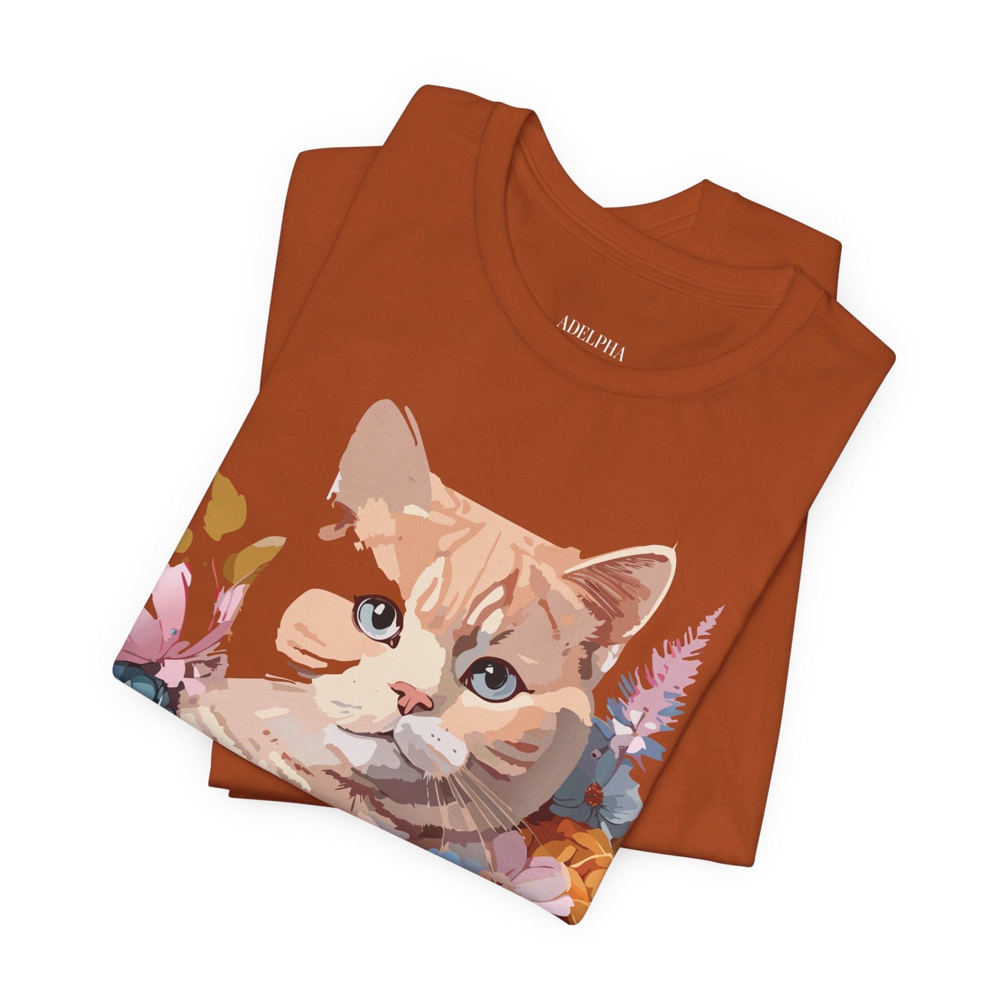 Cat Graphic Unisex 100 Cotton Vintage Design Tee 11