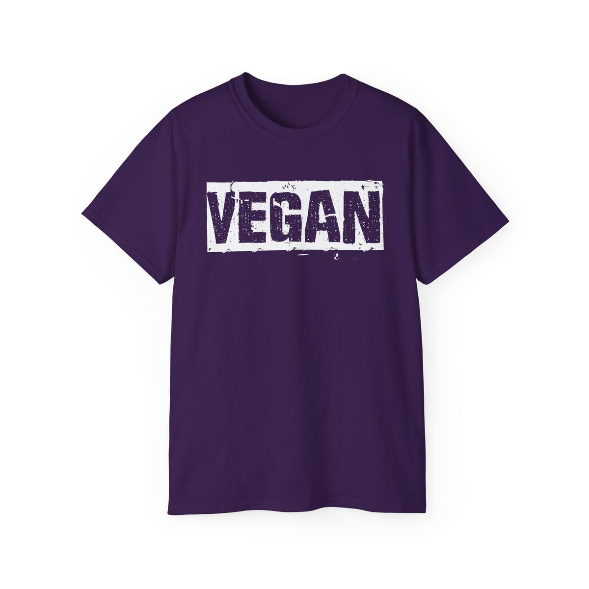 Vegan Block Stamp Tee | Bold Text Graphic T-Shirt