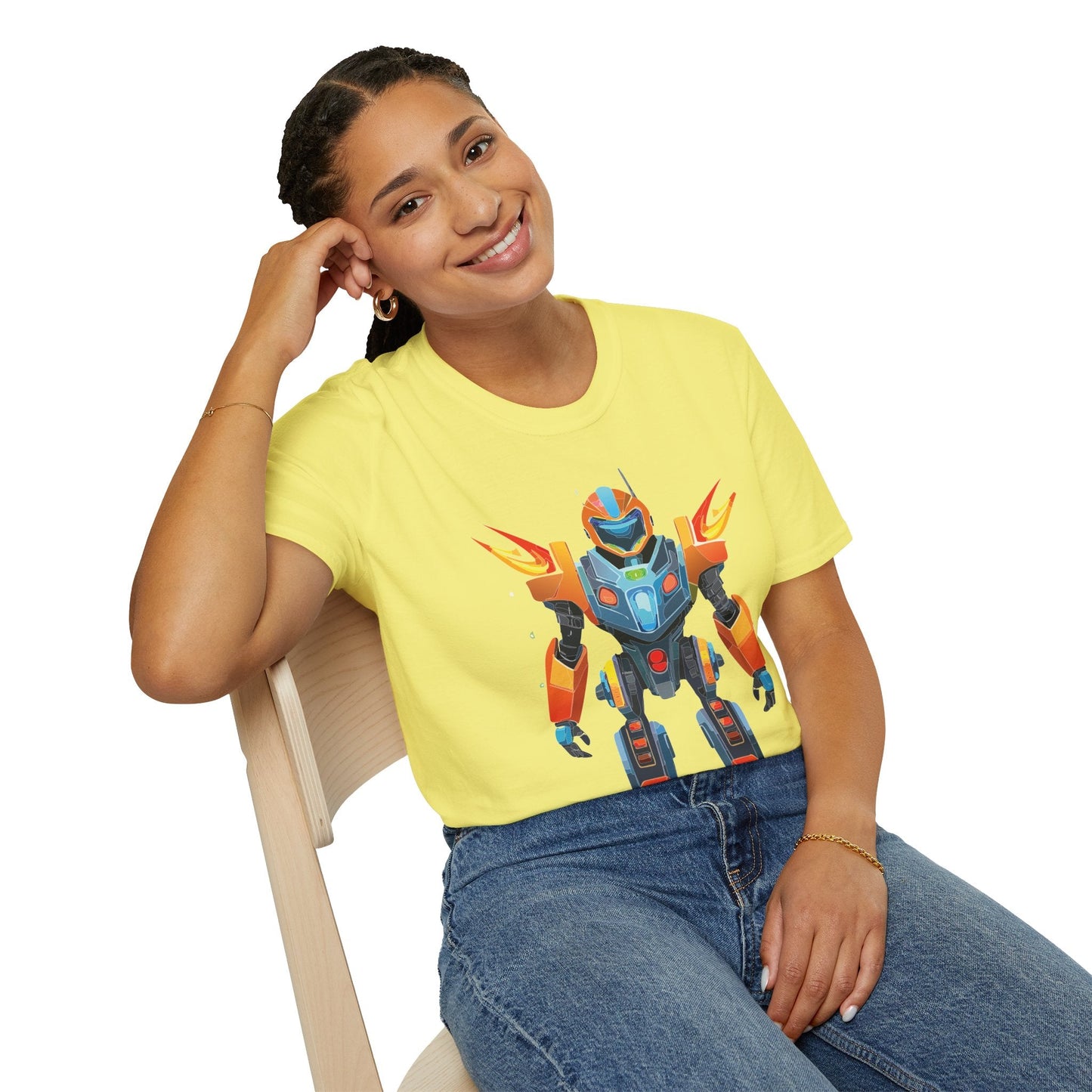 Cyborg Tee Unisex Robot Shirt Terminator Graphic Short Sleeve Tee Gildan Softstyle 64000 Cotton