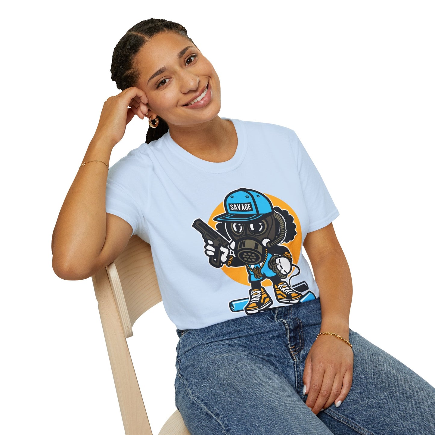 Cartoon T Shirt Animation T Shirt Funny Tee Shirt Unisex Gildan Softstyle Cotton Tee 64000