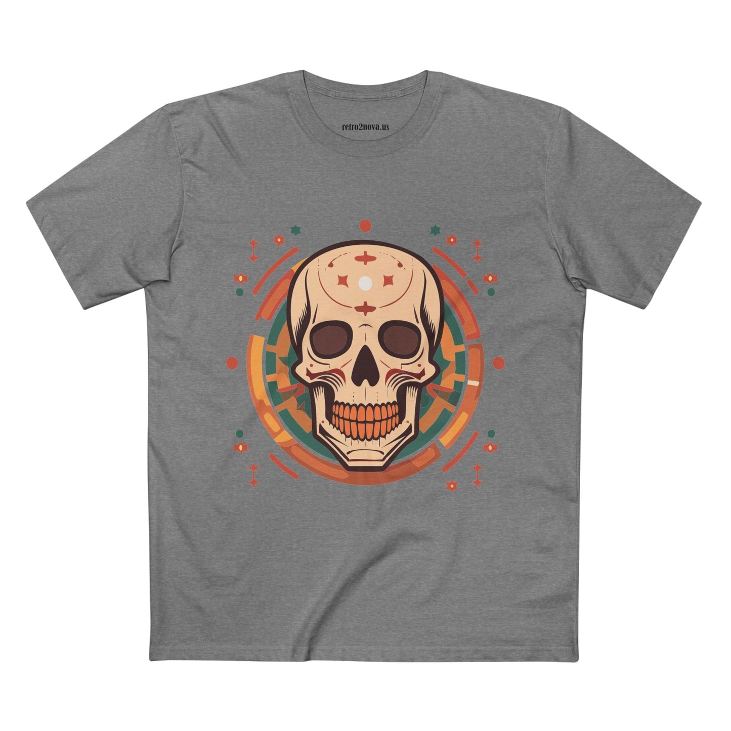 Skull Shirt Unisex Skeleton Tee Premium Cotton With Original Art Design From Retro2Nova Collection