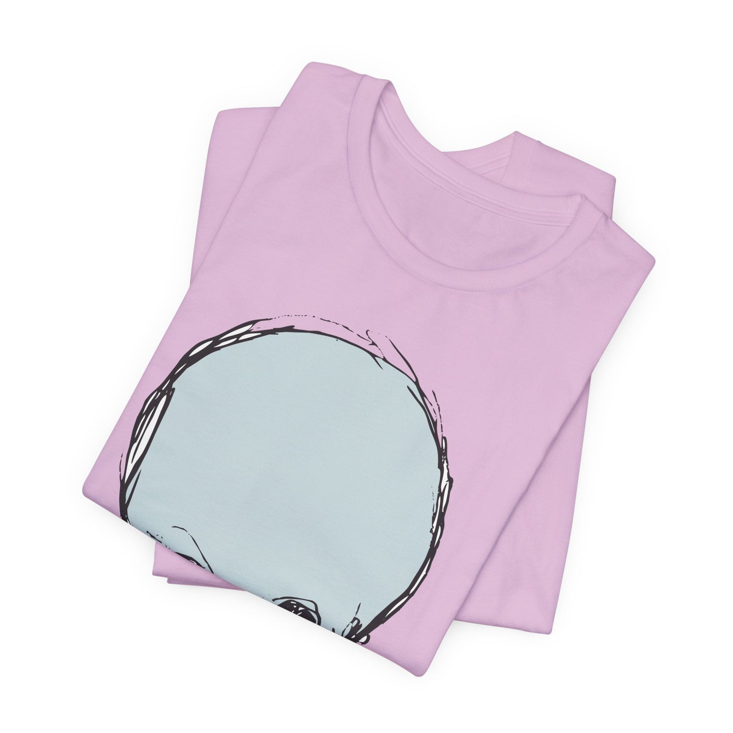 Lt Blue Skull Graphic Design Tee, Skull Shirt, Vintage Tees, Art Design T-Shirt, Vintage Graphic Tee, Art Shirts with Skulls