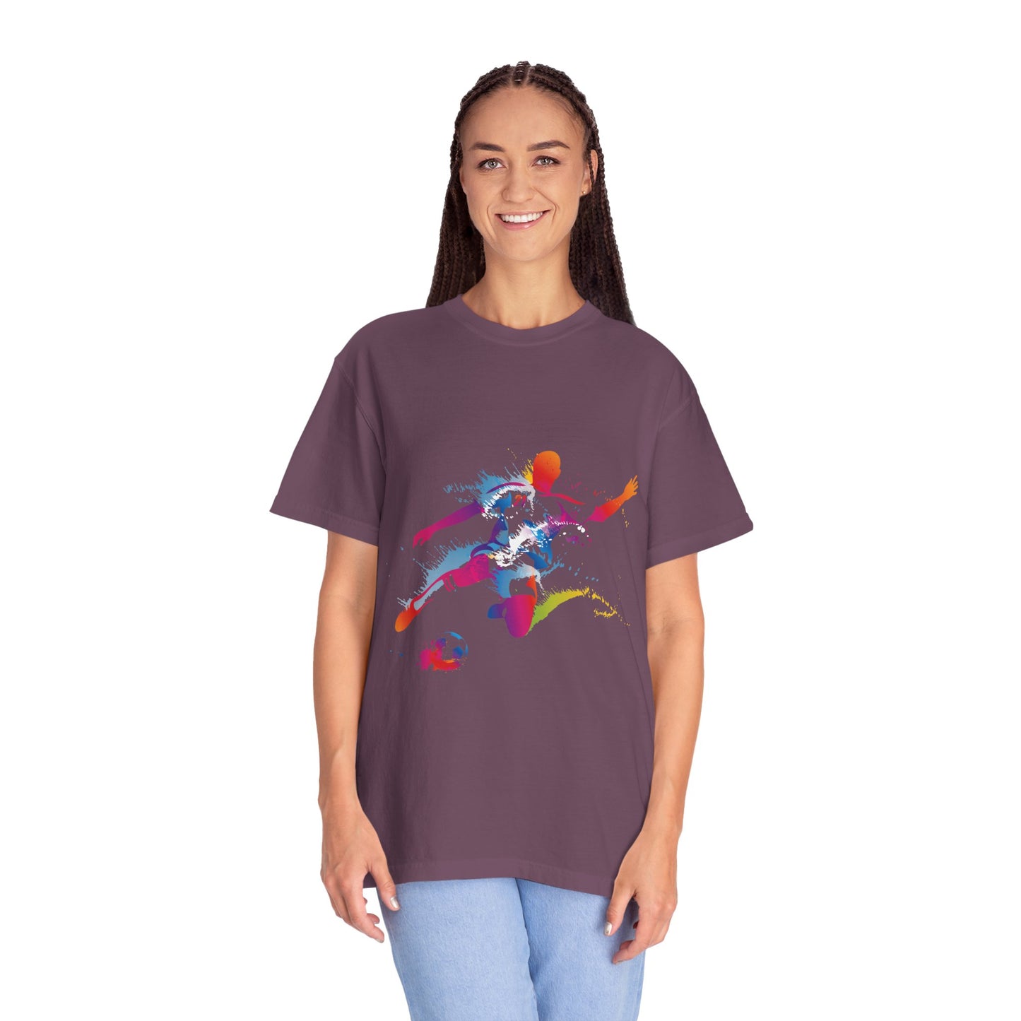 Unisex T-shirt with sports art design