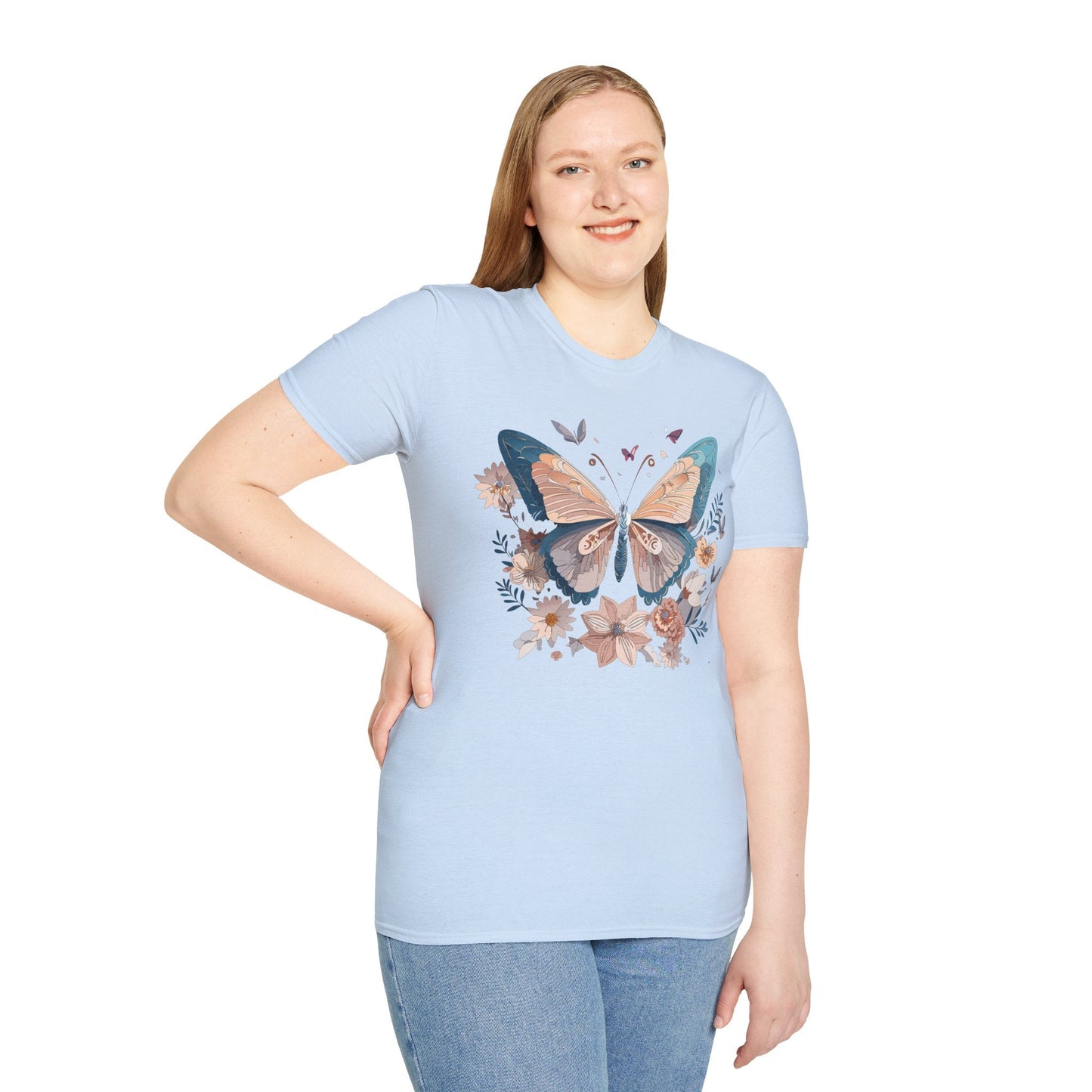Monarch Butterfly T Shirt Unisex Softstyle Gildan 64000 Tee Lightweight Comfort Fit