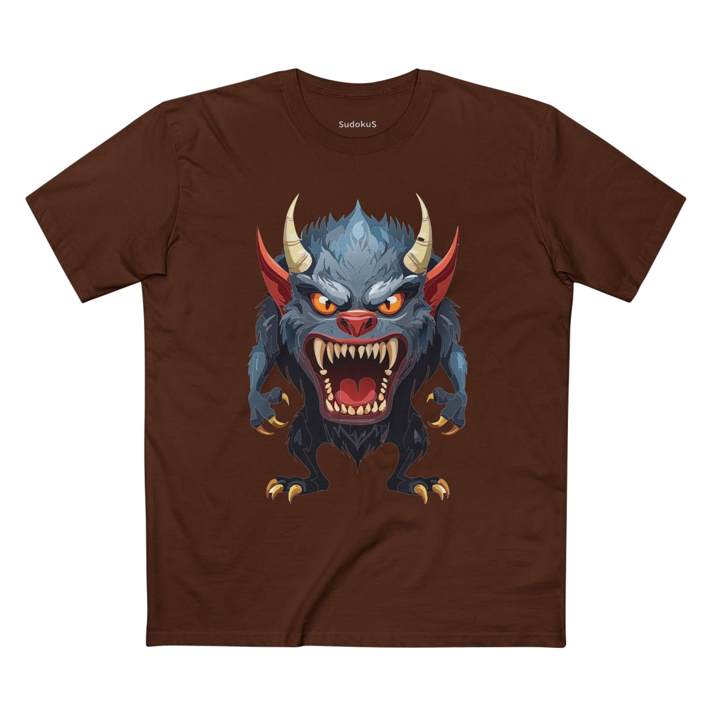Cartoon Monsters Graphic Unisex 100 Cotton Staple Tee 10