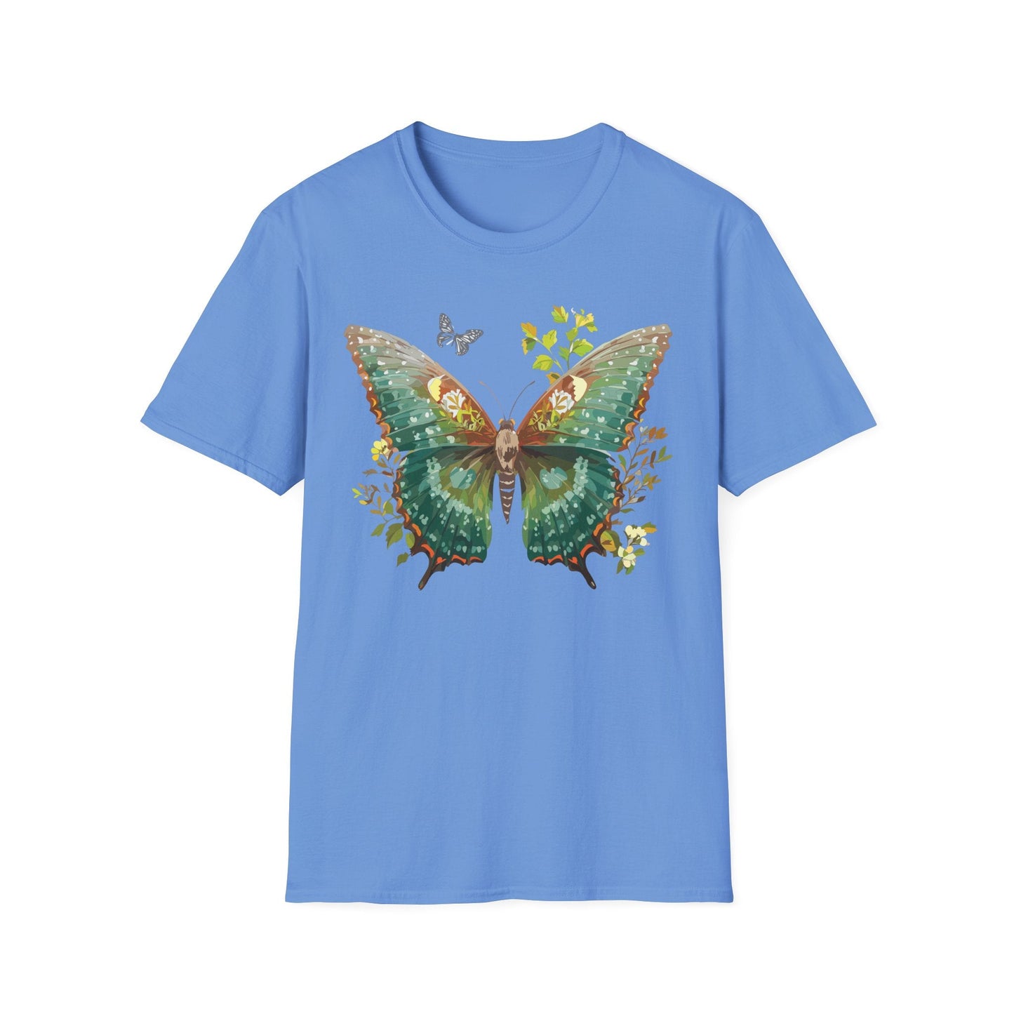 Butterfly Shirt Unisex T Shirt Monarch Print Gildan Softstyle 64000 Comfortable Everyday Wear