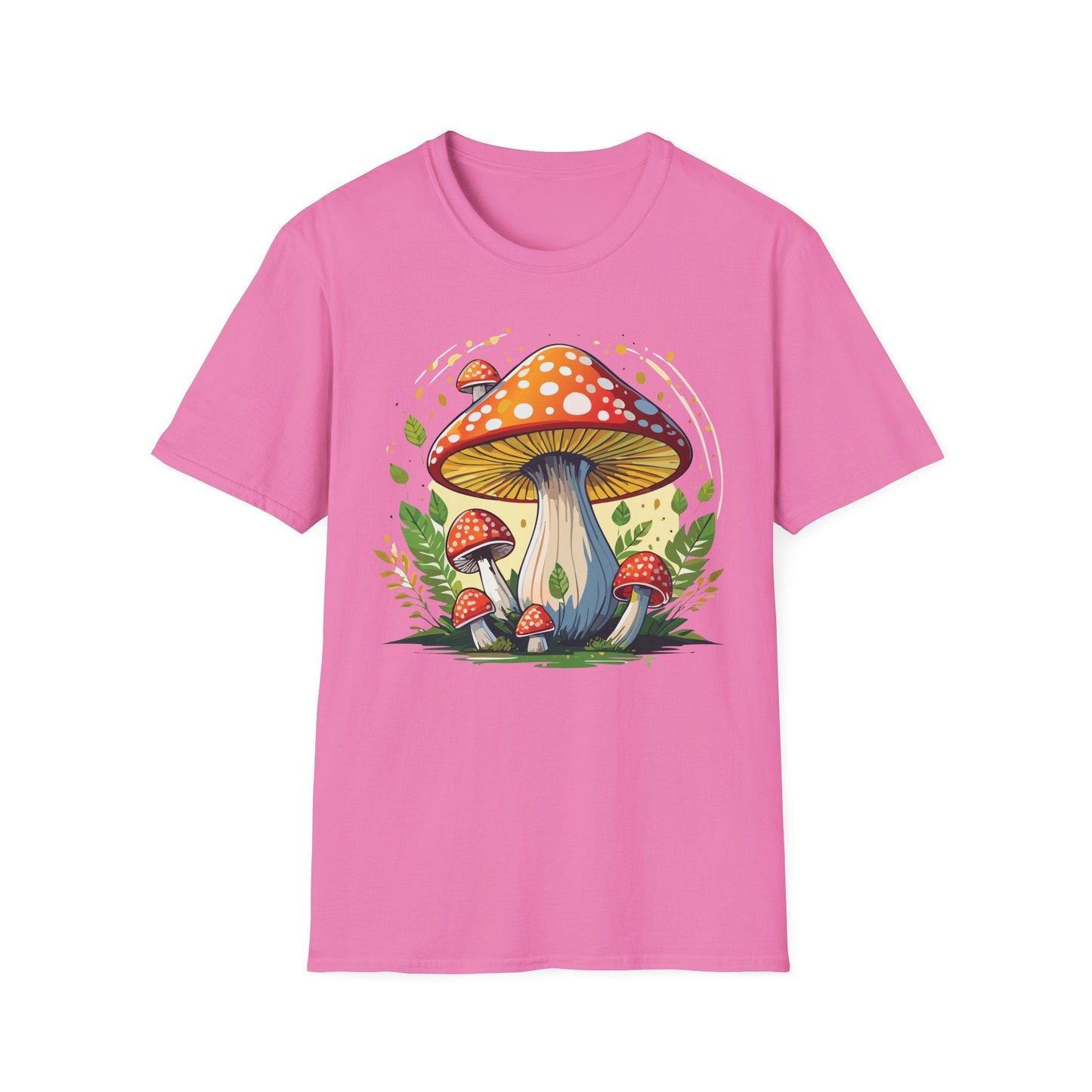 Mashroom Tee Shirt Unisex Funny Mashroom Design Softstyle 64000 Ring Spun Cotton Tee