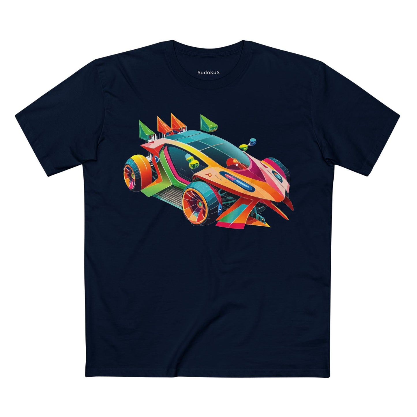 Car Graphic Unisex 100 Cotton Staple Tee 25