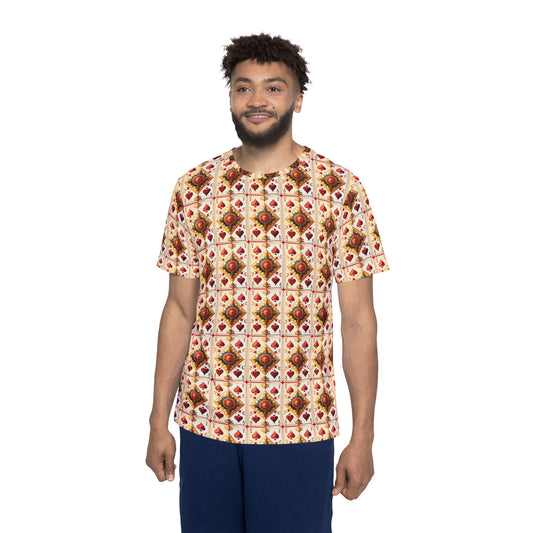 Ace Hearts Graphic T-Shirt, Art Design Poly Shirt, All Over Print Graphic Tee, Playing Cards T-Shirt, Playing Cards Tees